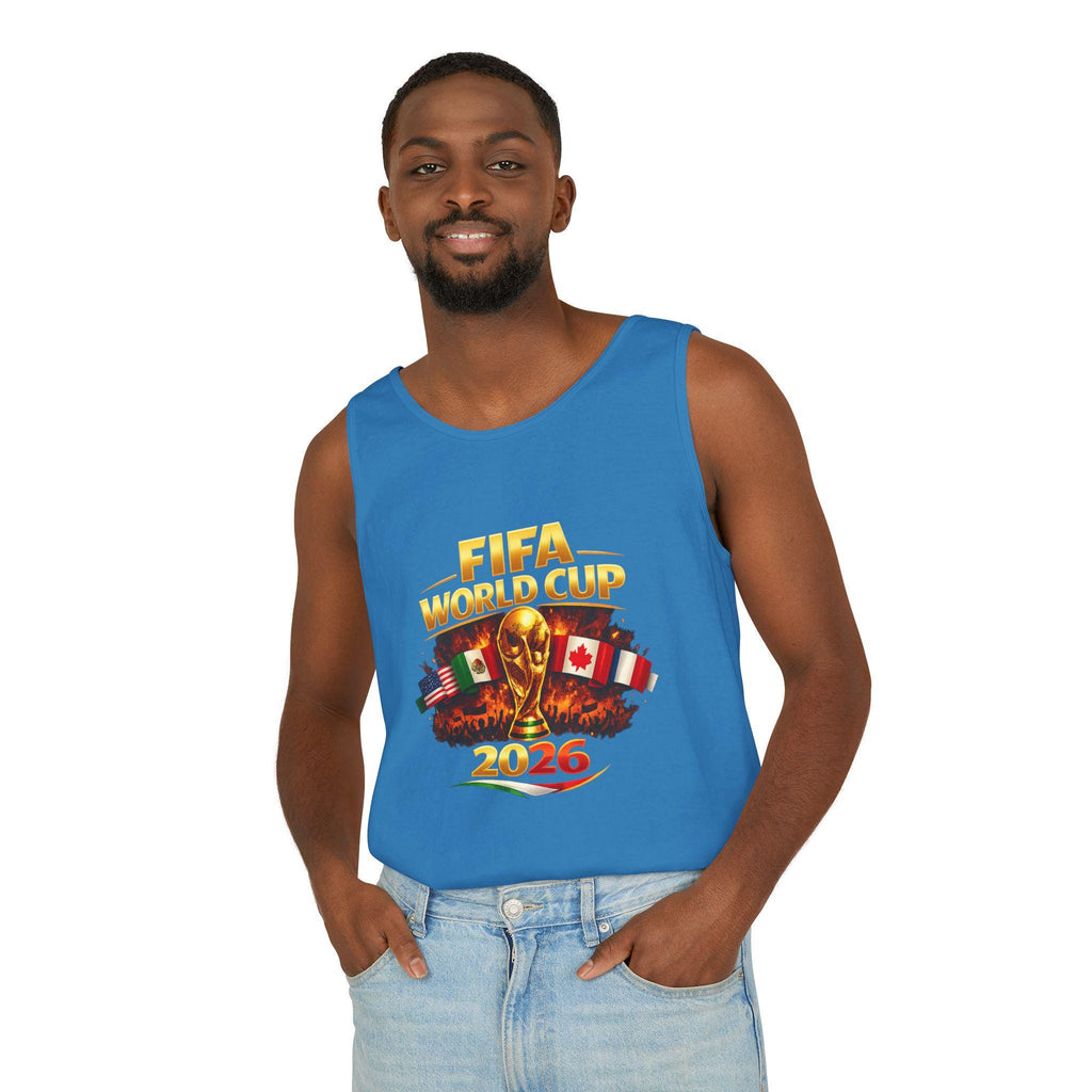 FIFA World Cup 2026 Tank Top | Tournament Trophy with Flags | Minimal Streetwear