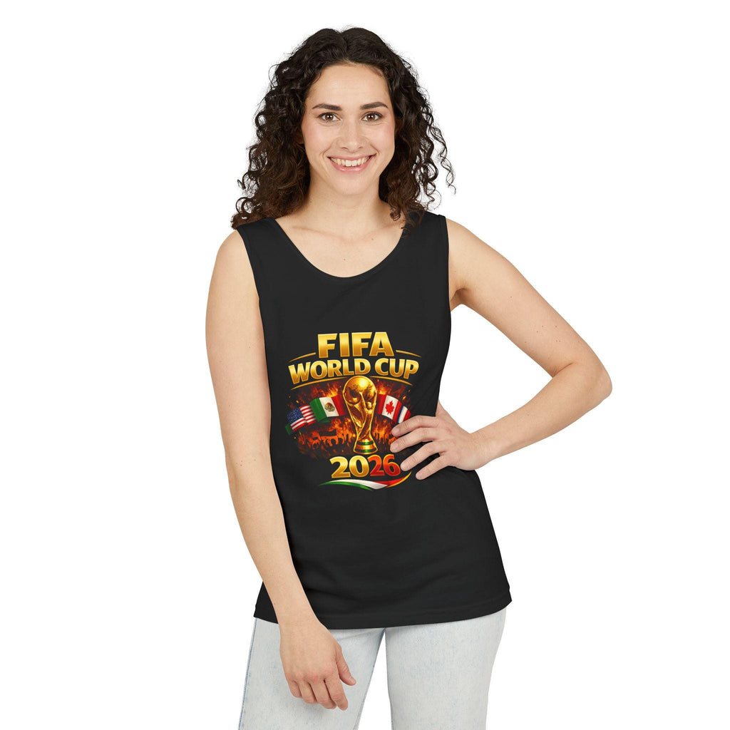 FIFA World Cup 2026 Tank Top | Tournament Trophy with Flags | Minimal Streetwear