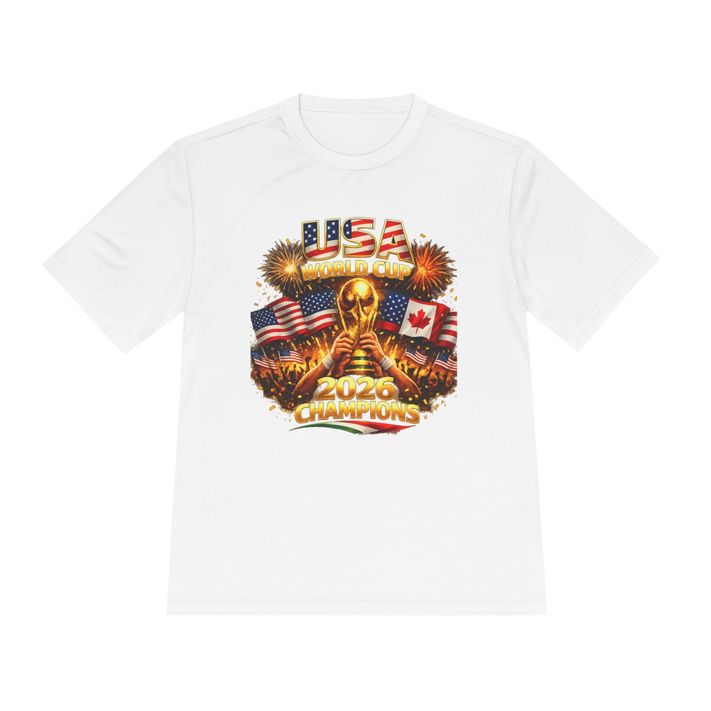 USA World Champions Trophy 2026 Tee | American Flag, Fireworks, Gold Cup