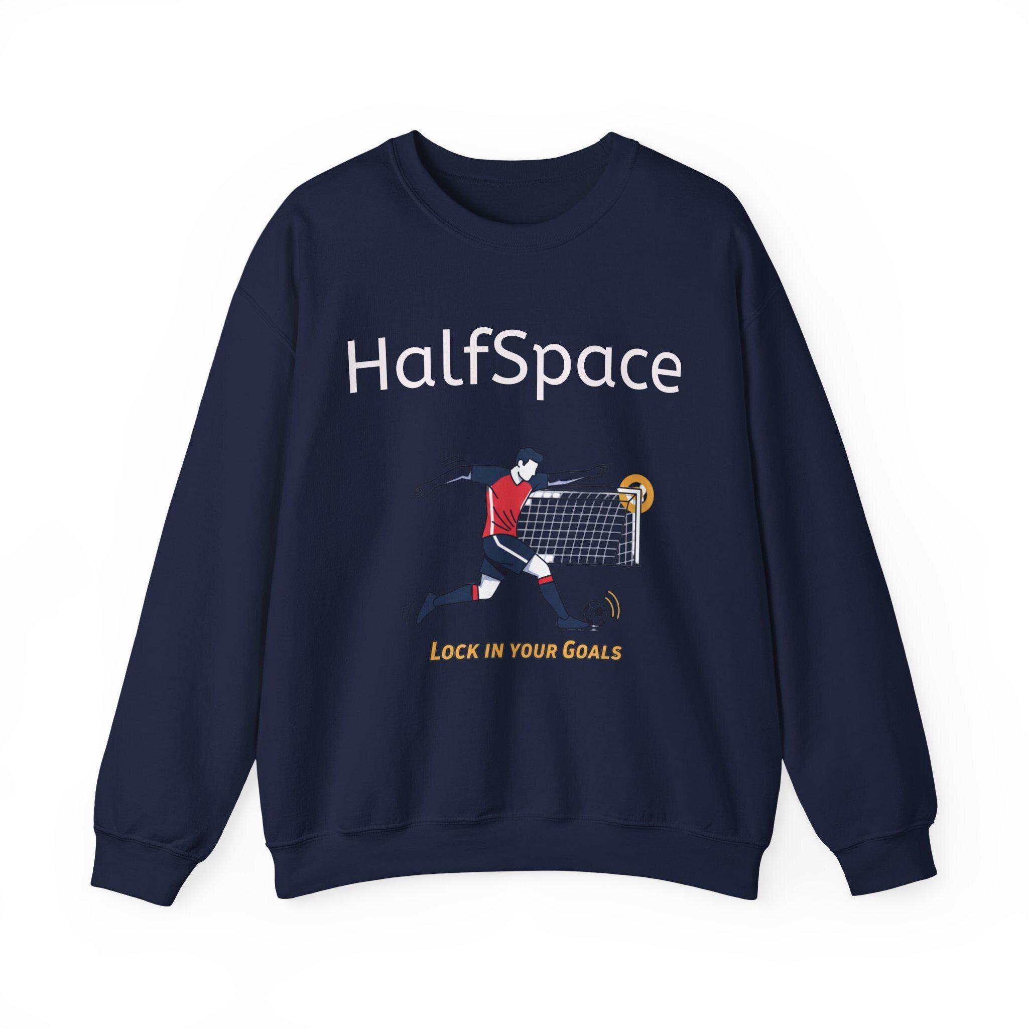 HalfSpace Soccer Player Lock In Your Goals Sweatshirt | Soccer Graphic Crewneck
