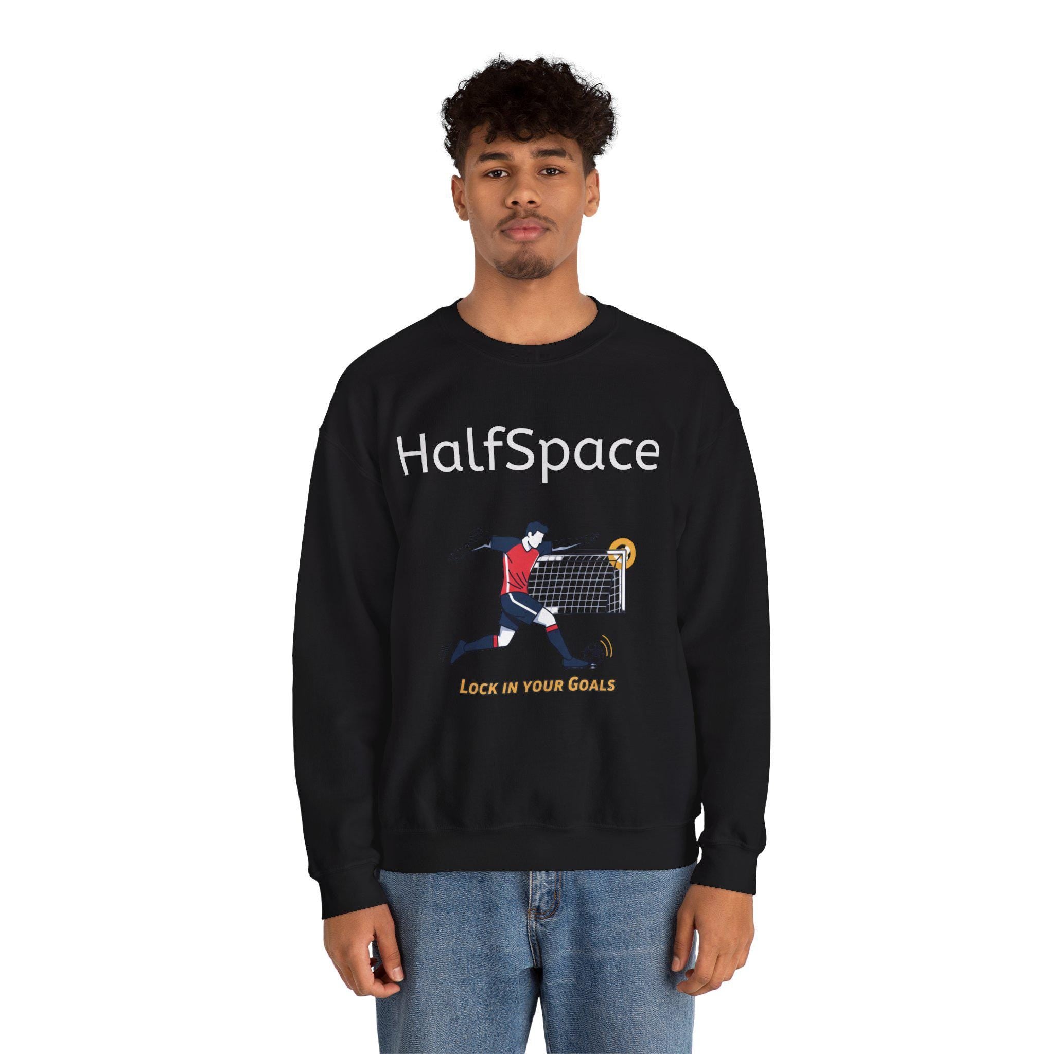 HalfSpace Soccer Player Lock In Your Goals Sweatshirt | Soccer Graphic Crewneck