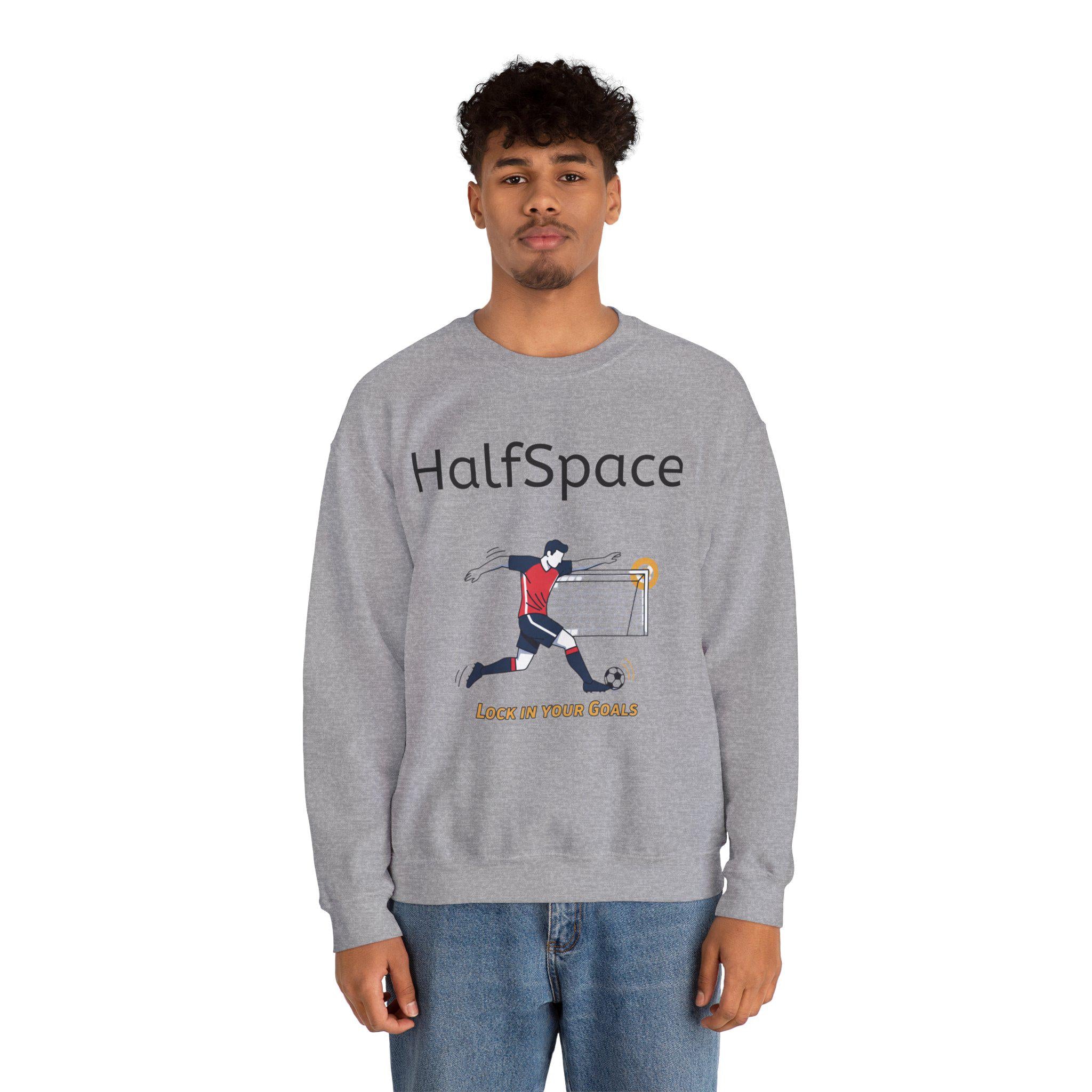 HalfSpace Soccer Player Lock In Your Goals Sweatshirt | Soccer Graphic Crewneck