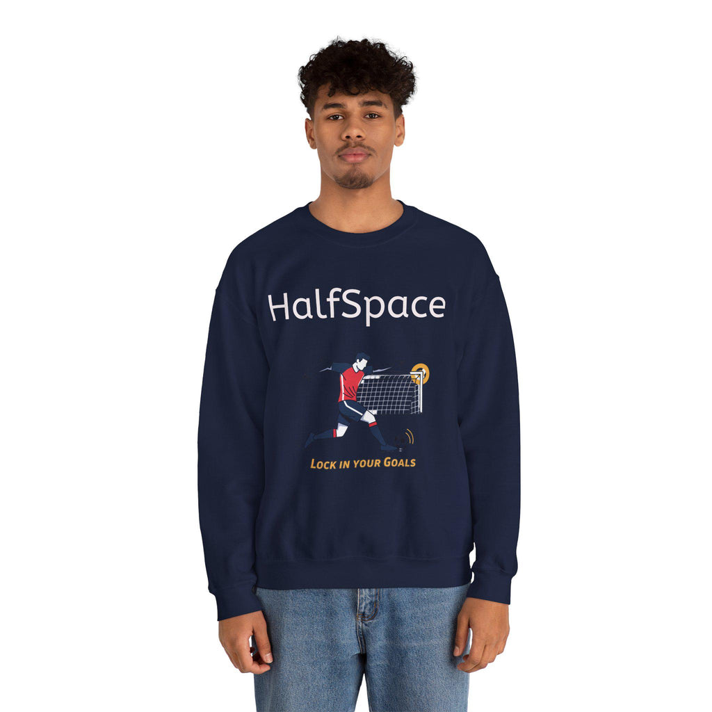 HalfSpace Soccer Player Lock In Your Goals Sweatshirt | Soccer Graphic Crewneck