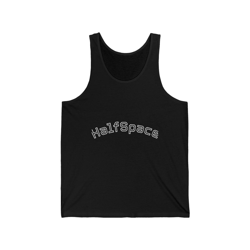 HalfSpace arched text Tank Top | Minimal Typography Athletic Tank
