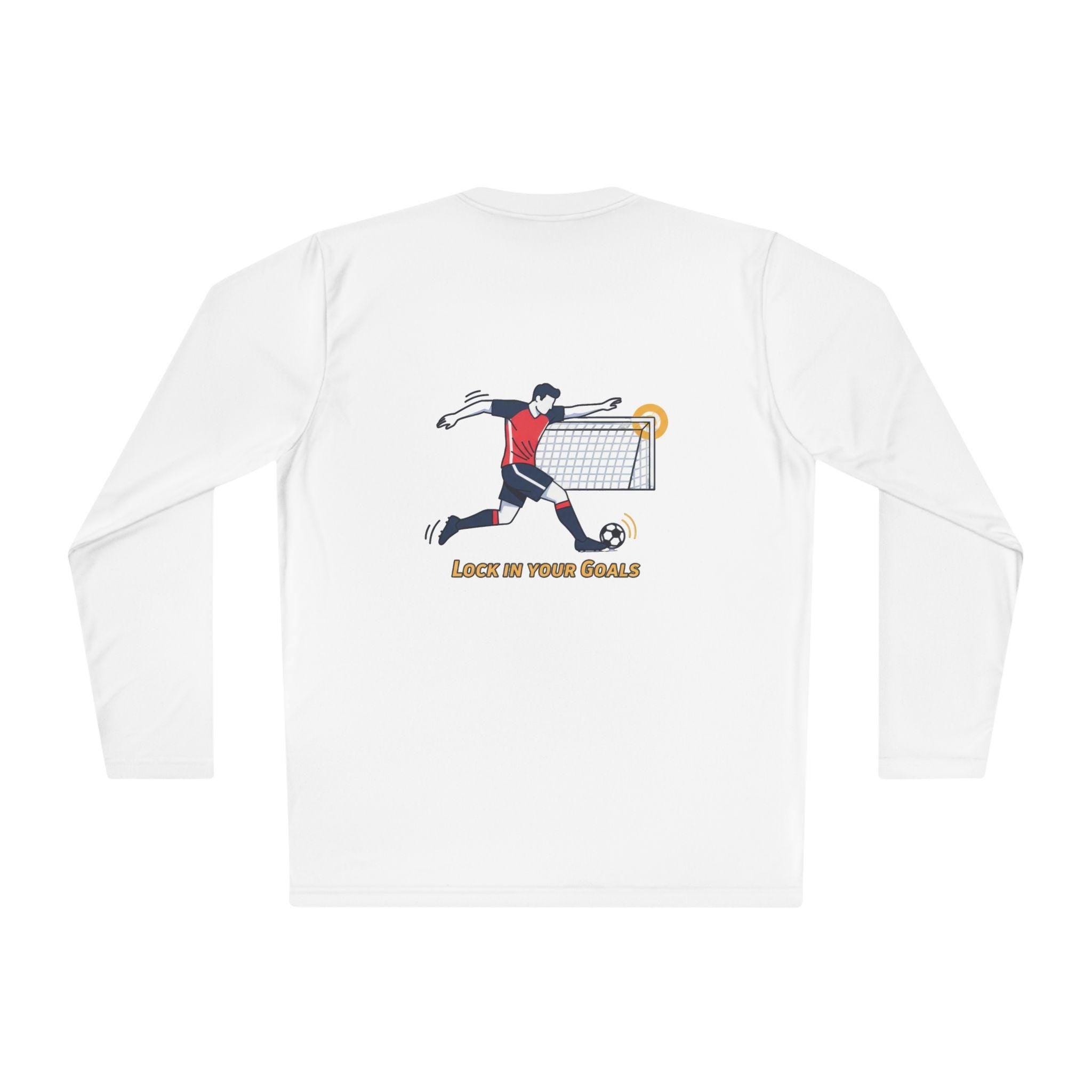 Halfspace Soccer Player Graphic Long Sleeve Tee | Score in Your Goals