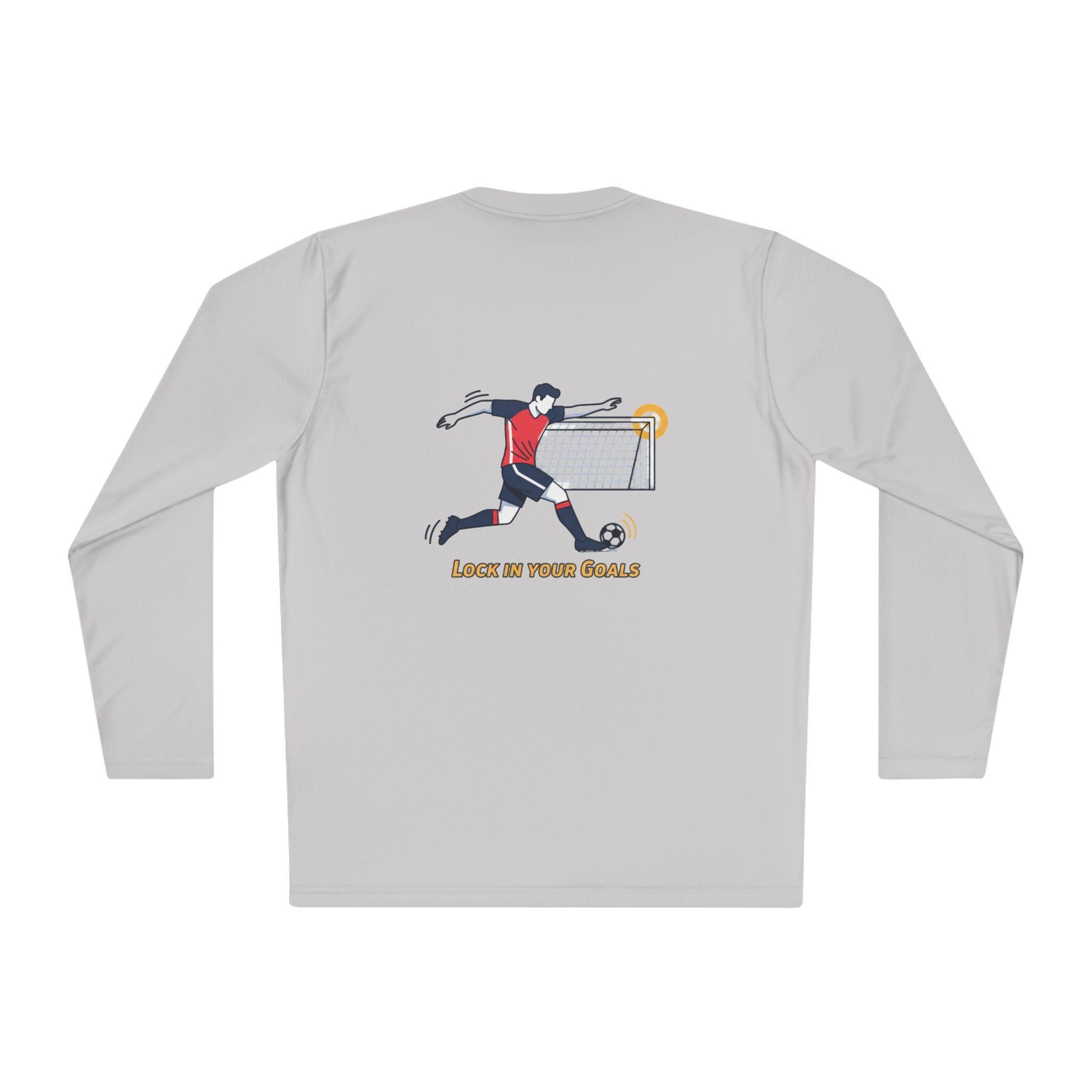 Halfspace Soccer Player Graphic Long Sleeve Tee | Score in Your Goals