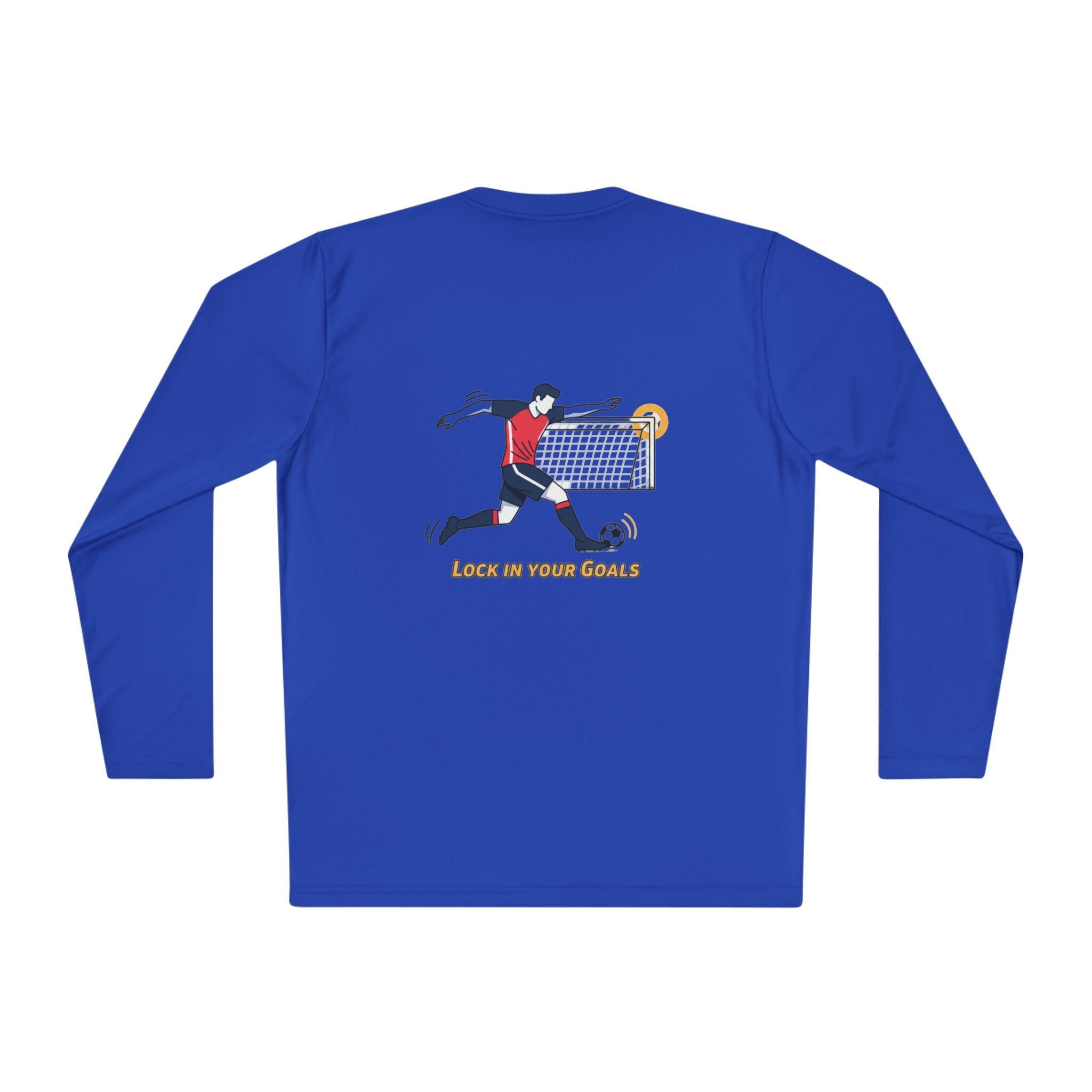 Halfspace Soccer Player Graphic Long Sleeve Tee | Score in Your Goals