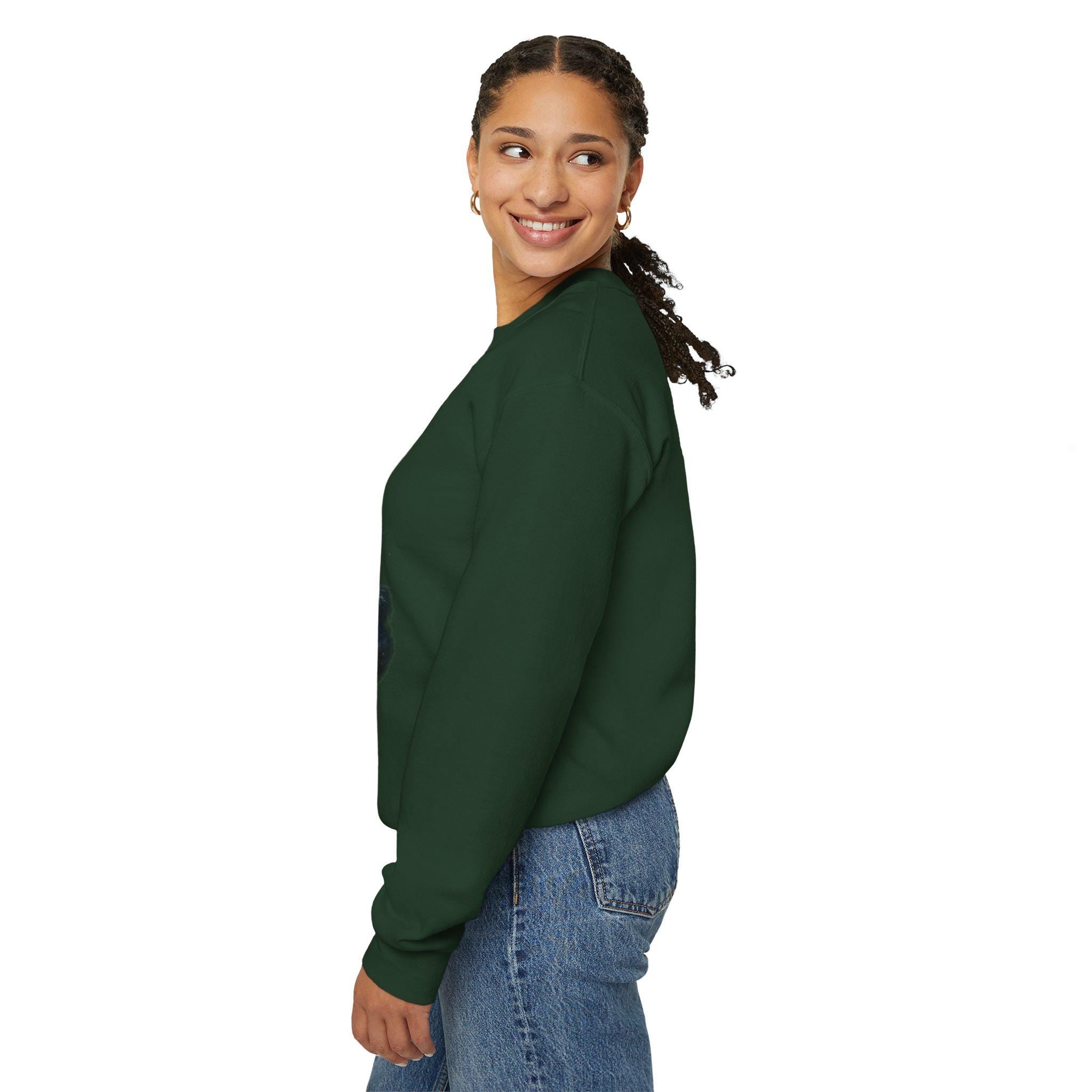 Galactic Soccer Ball Crewneck Sweatshirt | Space Football Graphic