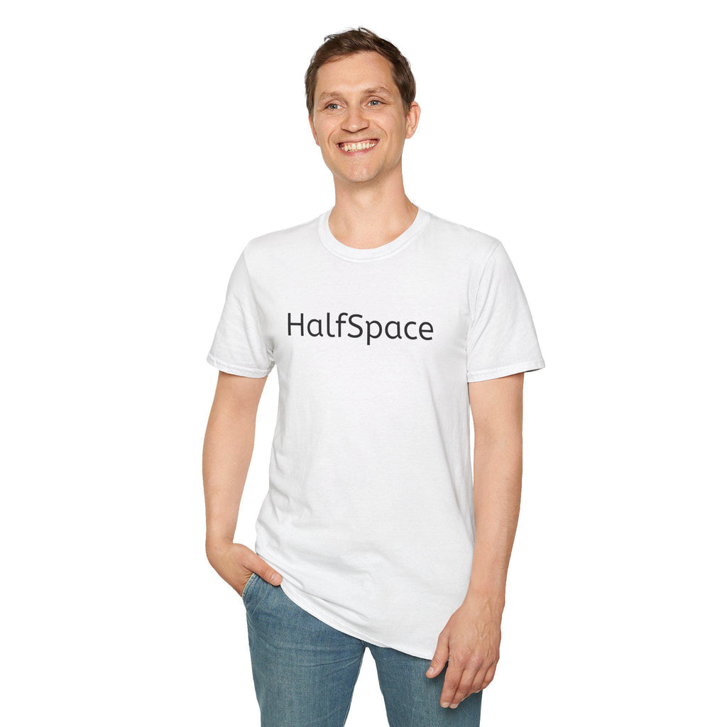 HalfSpace Logo T-Shirt | Minimalist Brand Graphic Tee | Soft Cotton Streetwear