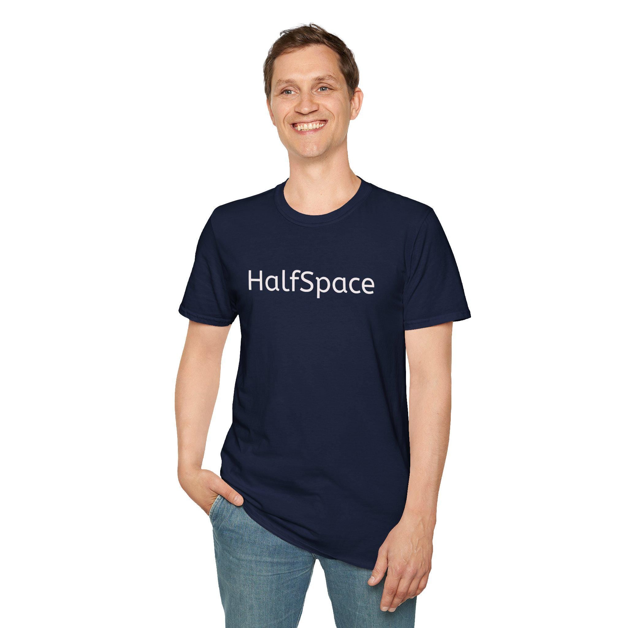 HalfSpace Logo T-Shirt | Minimalist Brand Graphic Tee | Soft Cotton Streetwear