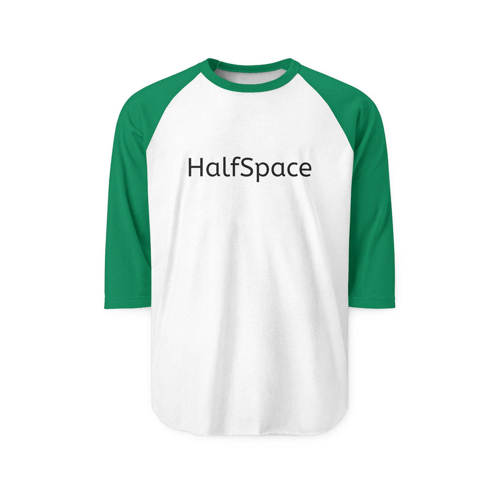 Raglan Shirt | Black Body White Contrast Sleeves, 3/4 Length Unisex Tee