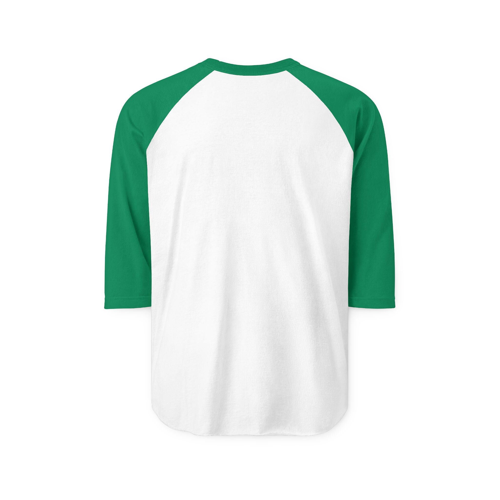 Raglan Shirt | Black Body White Contrast Sleeves, 3/4 Length Unisex Tee