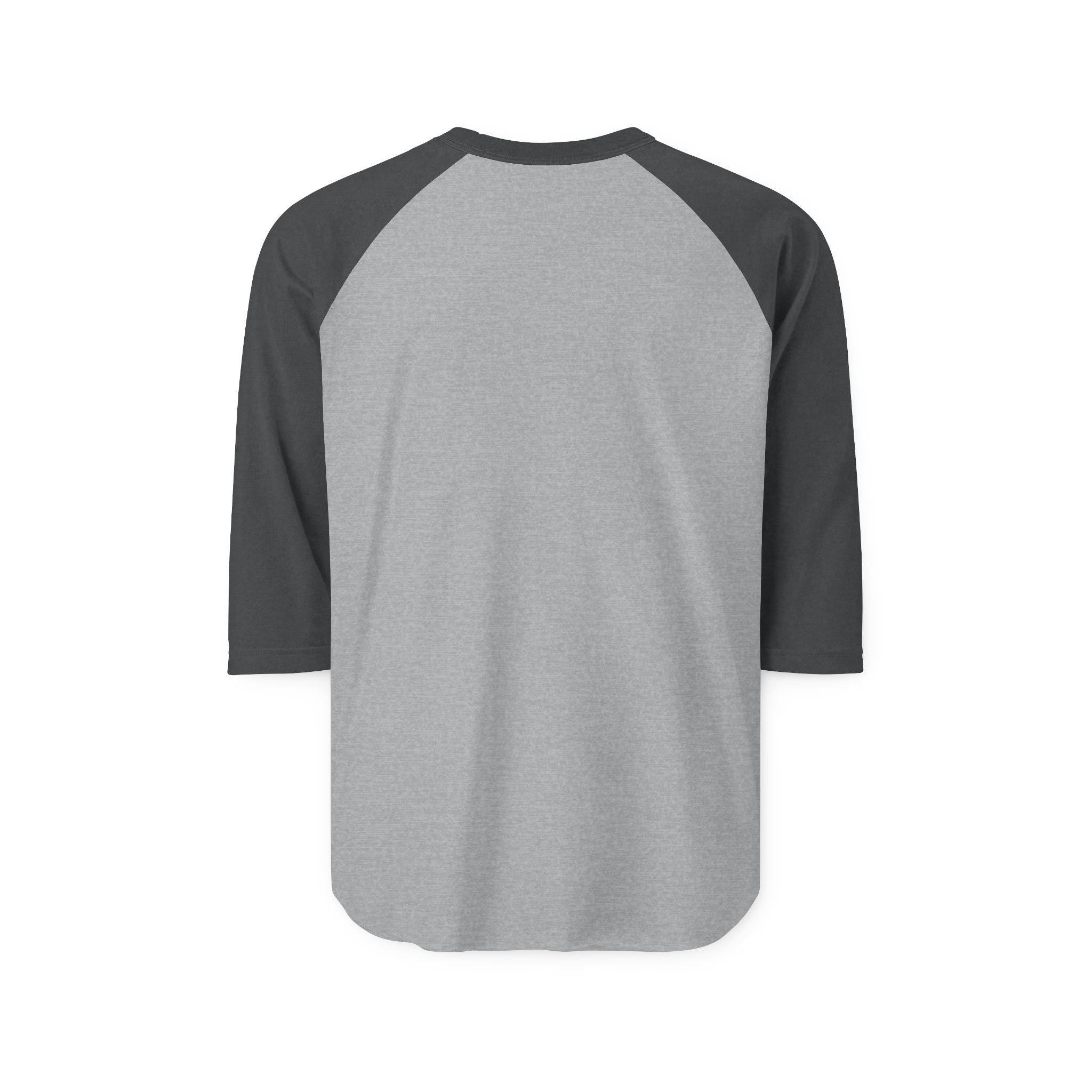 Raglan Shirt | Black Body White Contrast Sleeves, 3/4 Length Unisex Tee