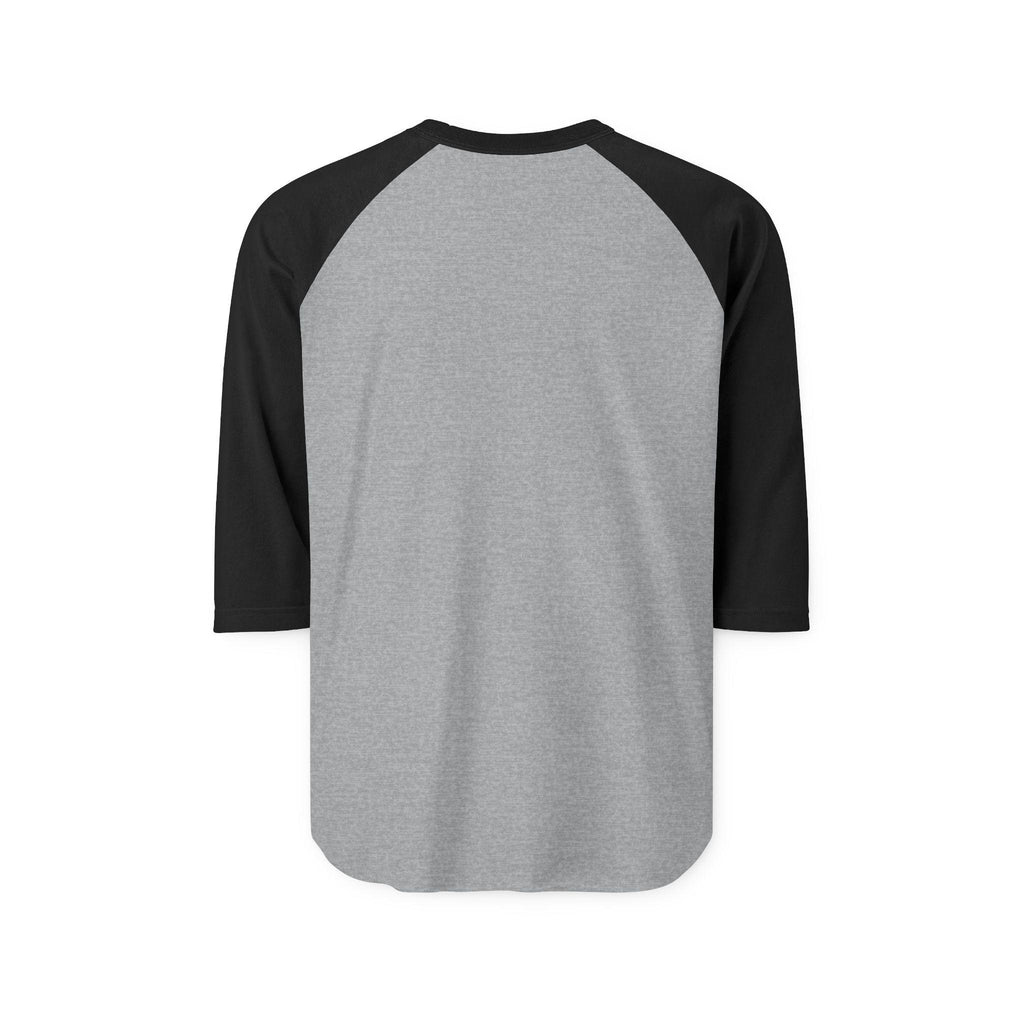 Raglan Shirt | Black Body White Contrast Sleeves, 3/4 Length Unisex Tee
