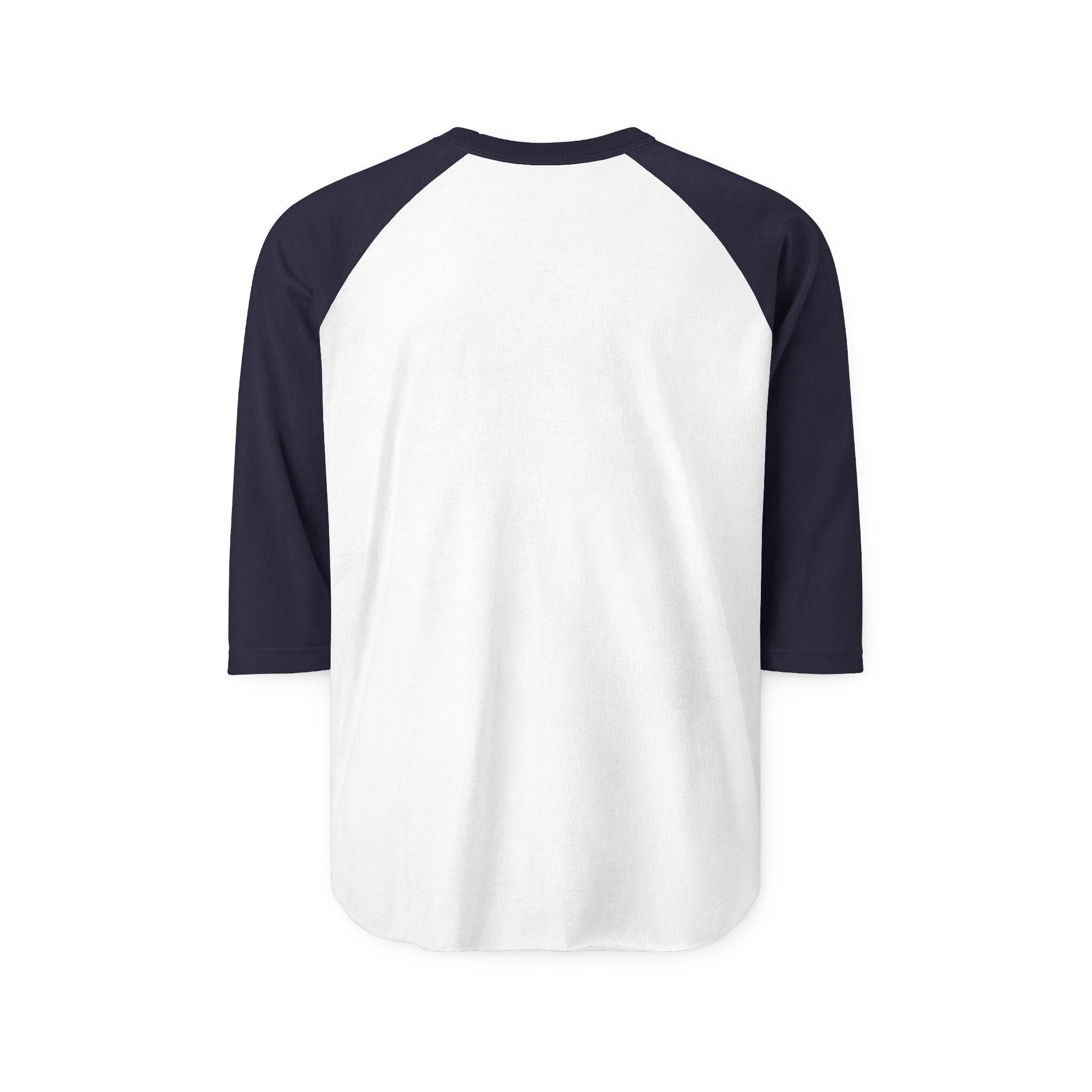 Raglan Shirt | Black Body White Contrast Sleeves, 3/4 Length Unisex Tee