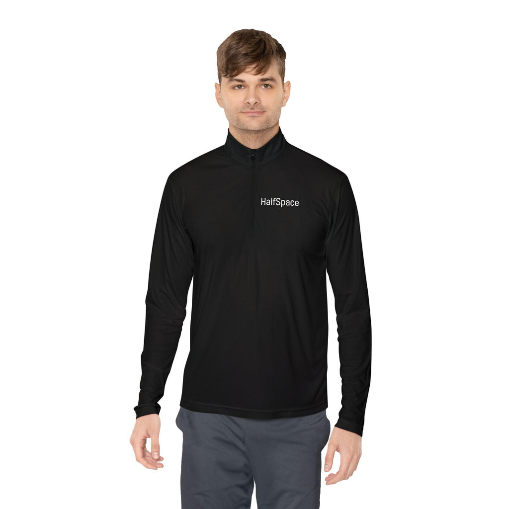 HalfSpace logo Quarter-Zip Pullover | Minimalist embroidered chest | Zip Jacket | Streetwear | Minimal Streewear Pullover