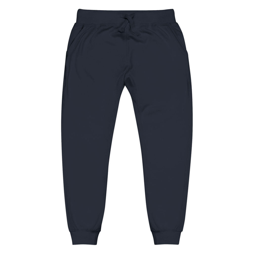Embroidered Joggers Sweatpants | Navy Fleece Athletic Lounge Pants | Streetwear | Trouser | HalfSpace Branding