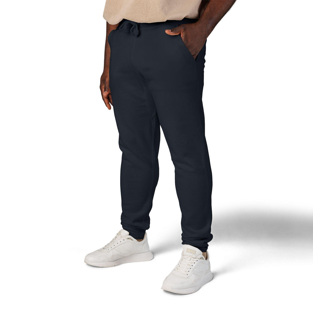 Embroidered Joggers Sweatpants | Navy Fleece Athletic Lounge Pants | Streetwear | Trouser | HalfSpace Branding