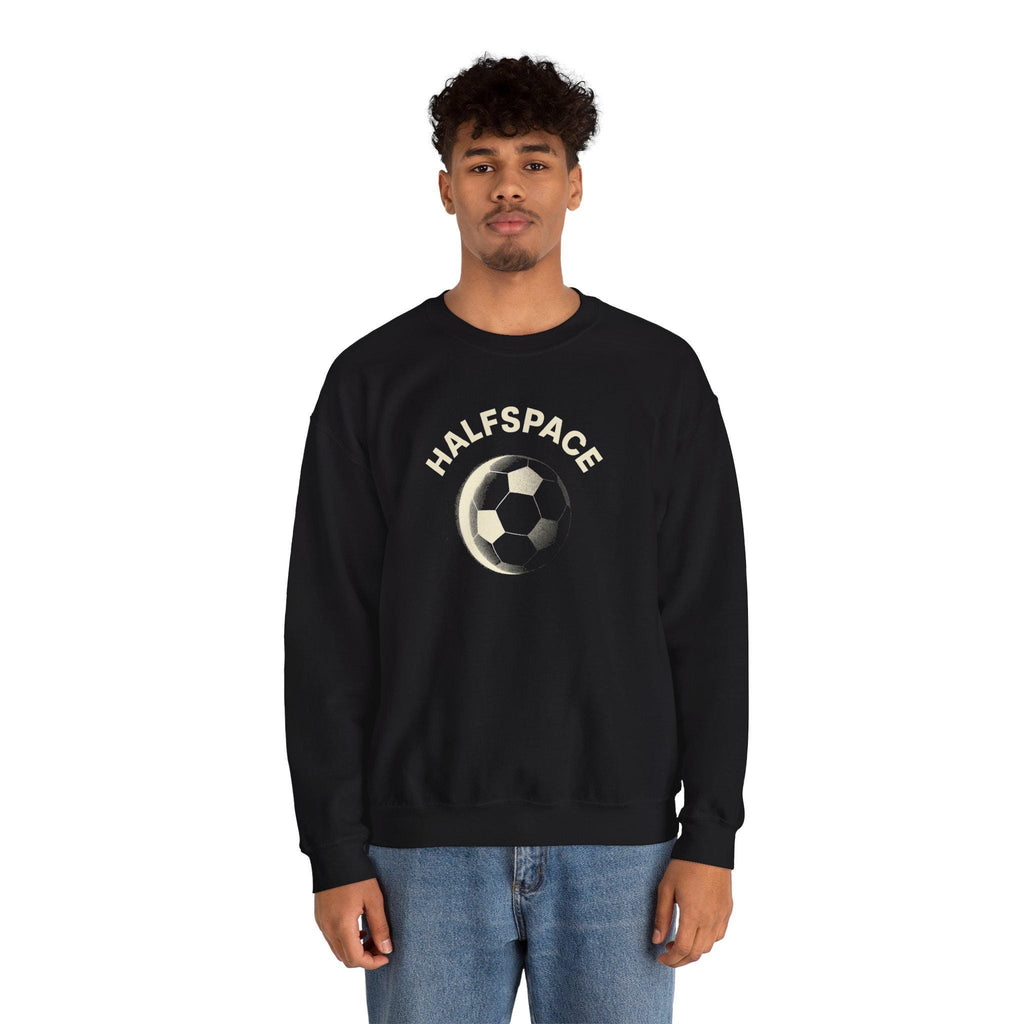 Soccer Moon Embroidered Crewneck Sweatshirt | Vintage Athletic Style
