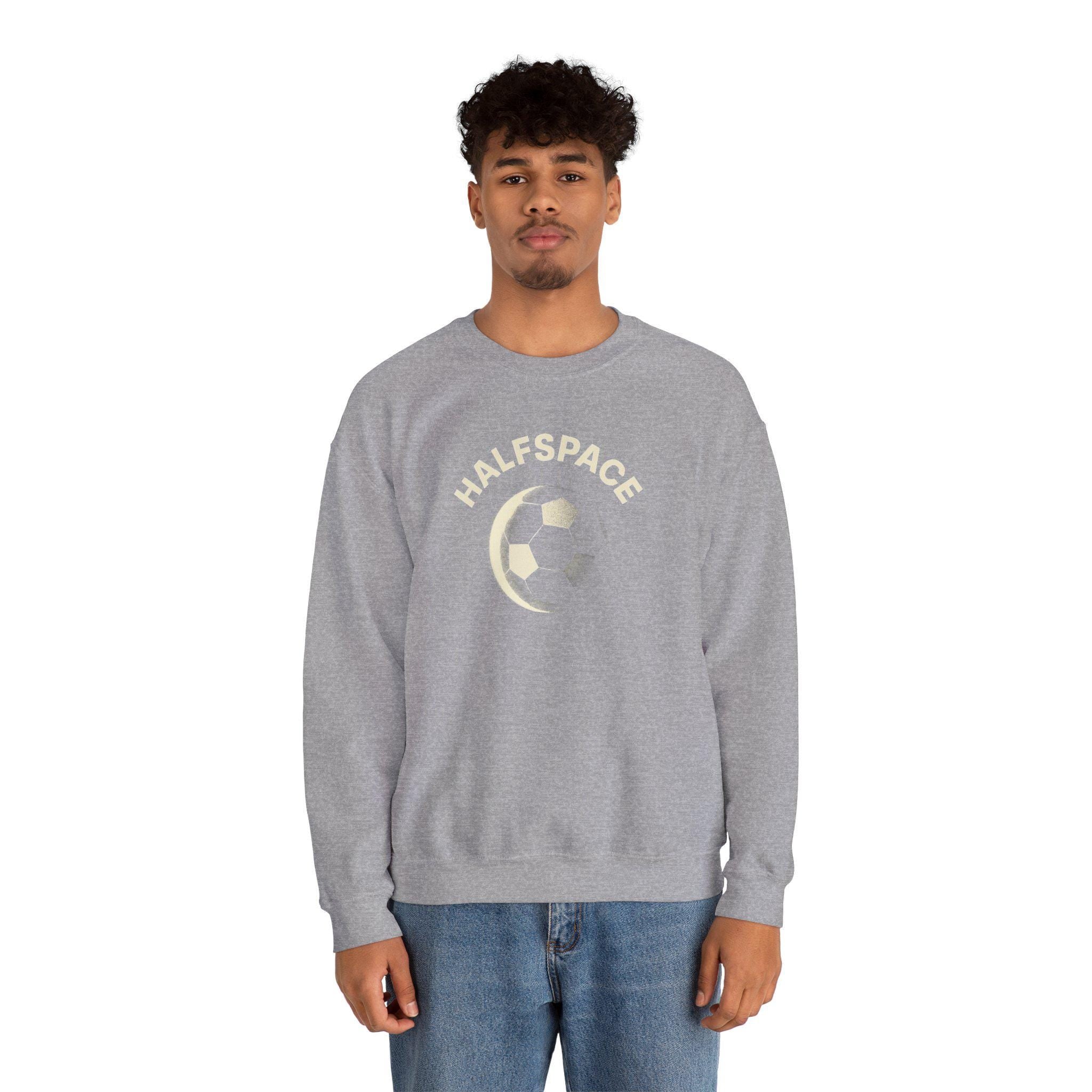 Soccer Moon Embroidered Crewneck Sweatshirt | Vintage Athletic Style
