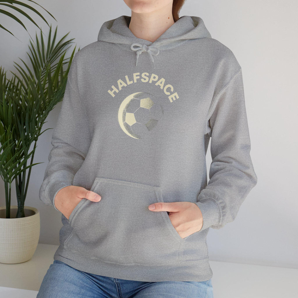 Soccer Moon Graphic Hoodie | Soccer Ball Crescent Design
