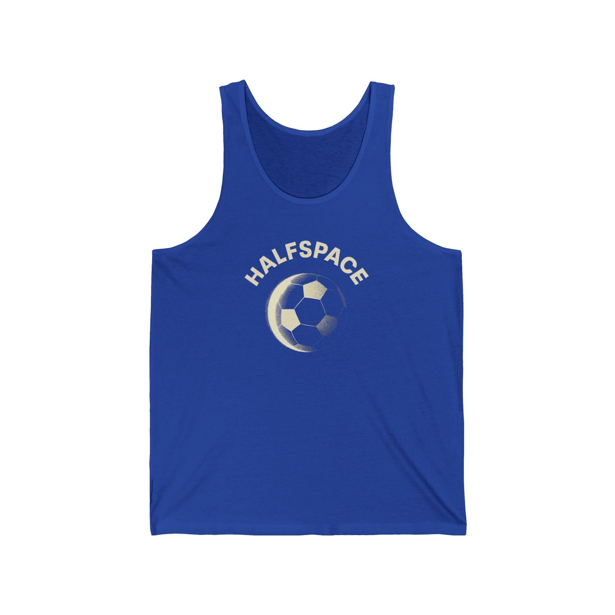 Halfspace Soccer Ball tank top | Soccer graphic, vintage moon design