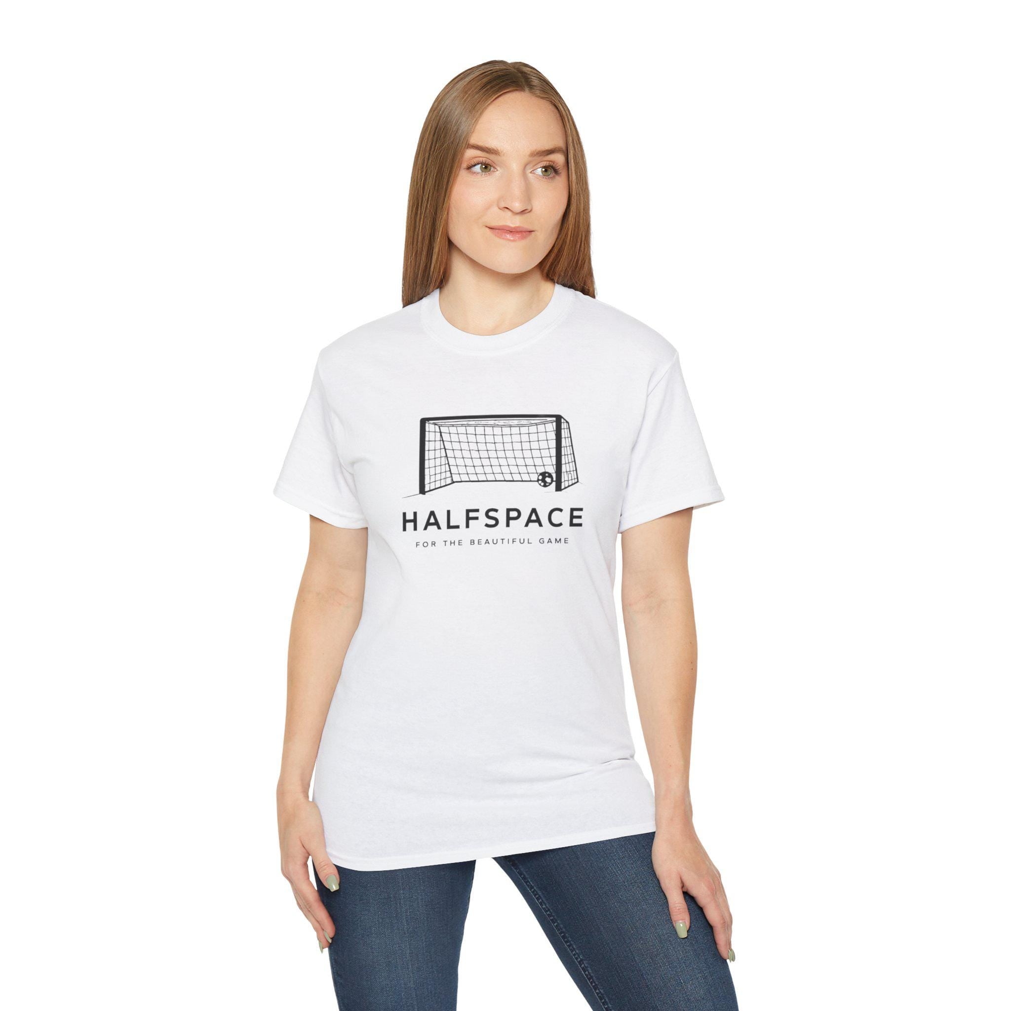 Halfspace Soccer Goal T-Shirt | Minimal Soccer Net Design