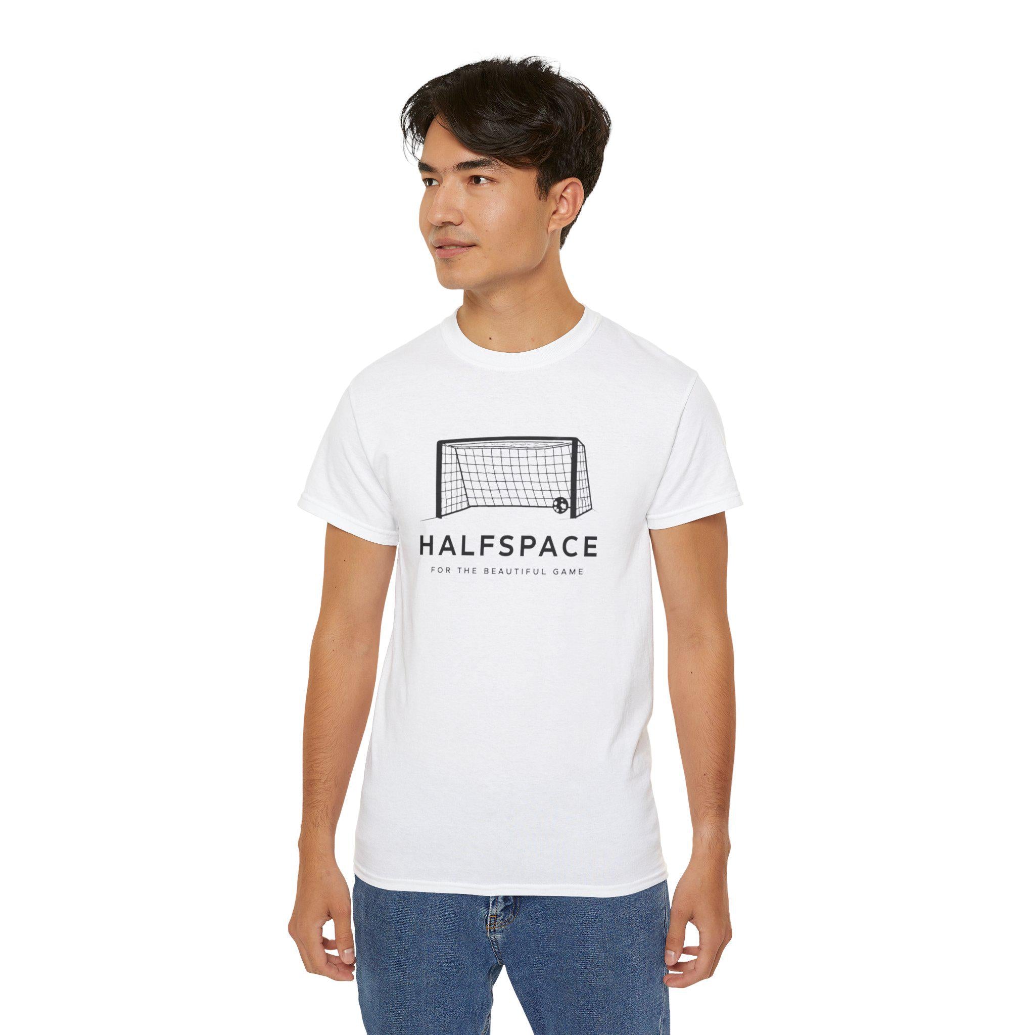 Halfspace Soccer Goal T-Shirt | Minimal Soccer Net Design