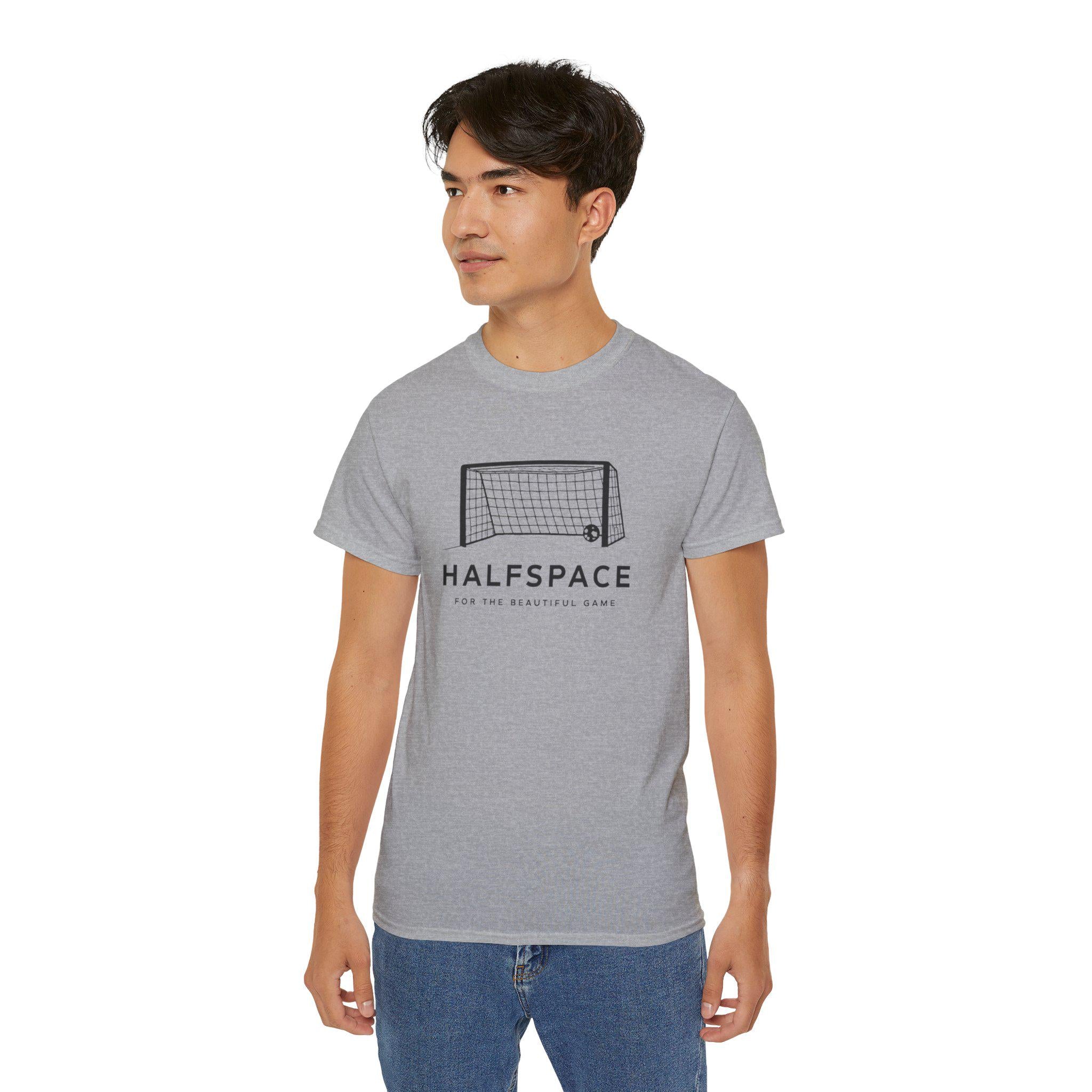 Halfspace Soccer Goal T-Shirt | Minimal Soccer Net Design