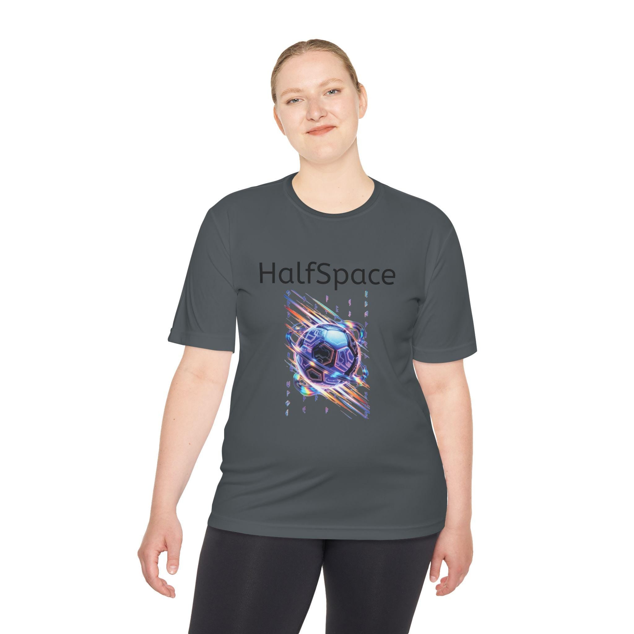 HalfSpace cosmic soccer ball shirt | Space graphic tee