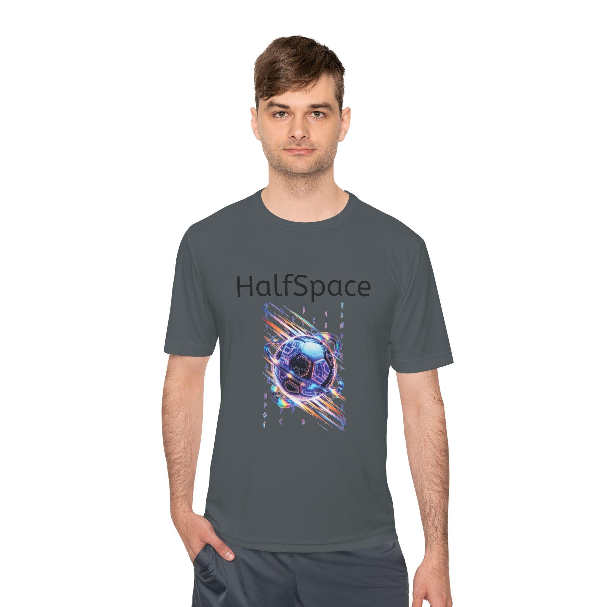 HalfSpace cosmic soccer ball shirt | Space graphic tee