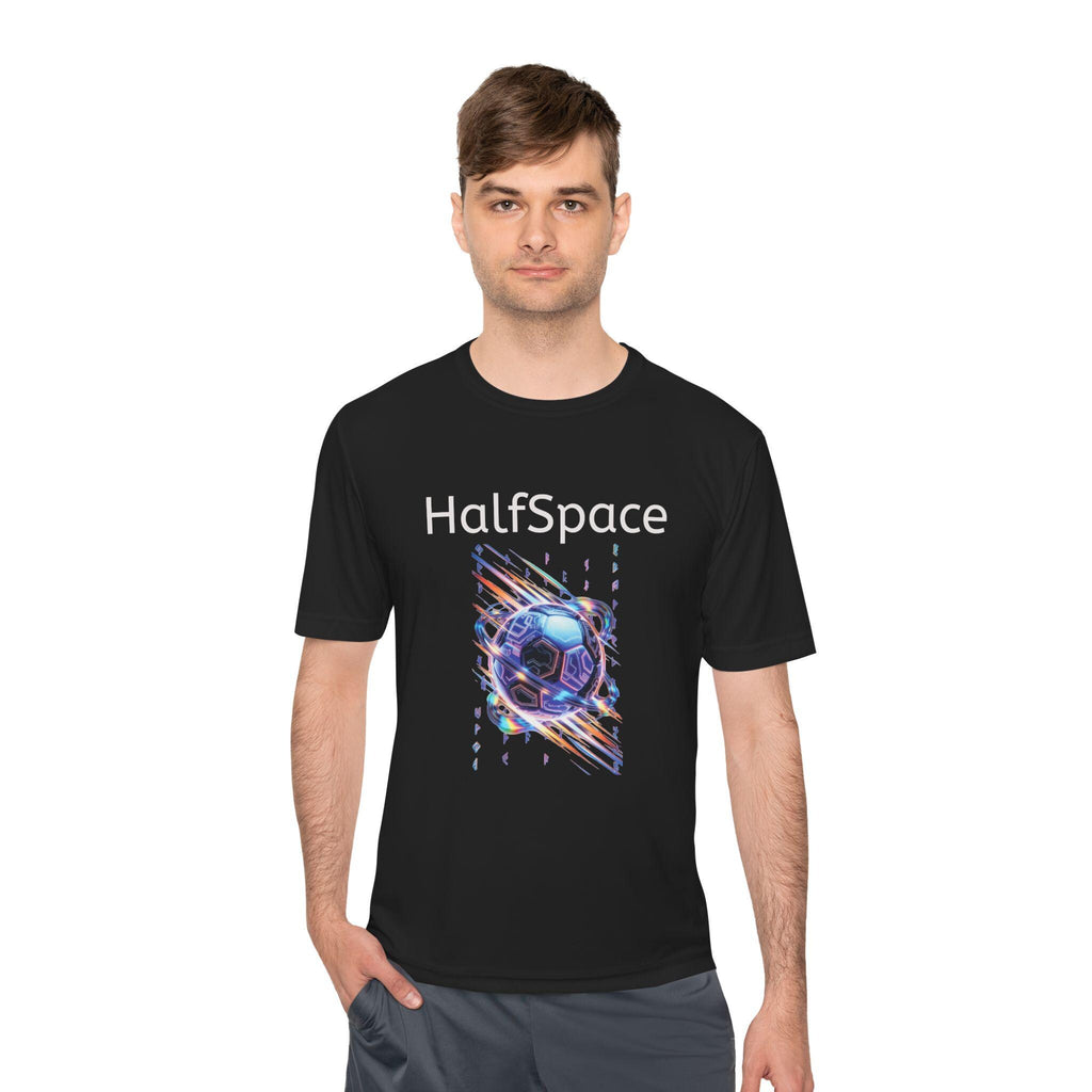 HalfSpace cosmic soccer ball shirt | Space graphic tee