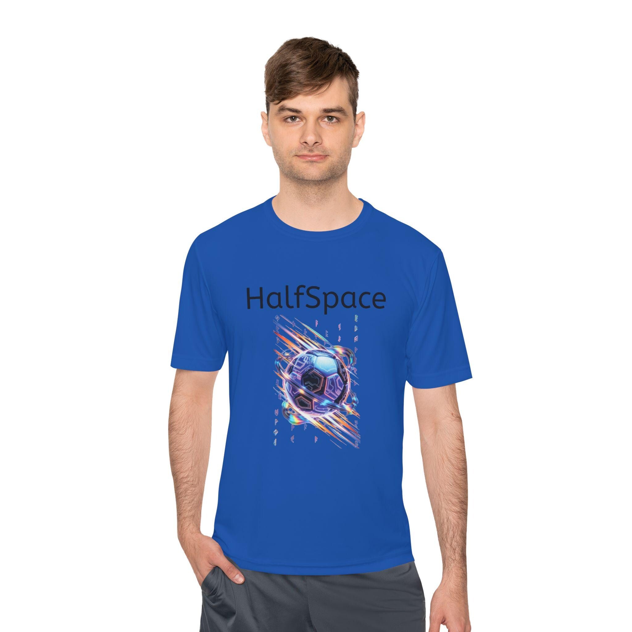 HalfSpace cosmic soccer ball shirt | Space graphic tee