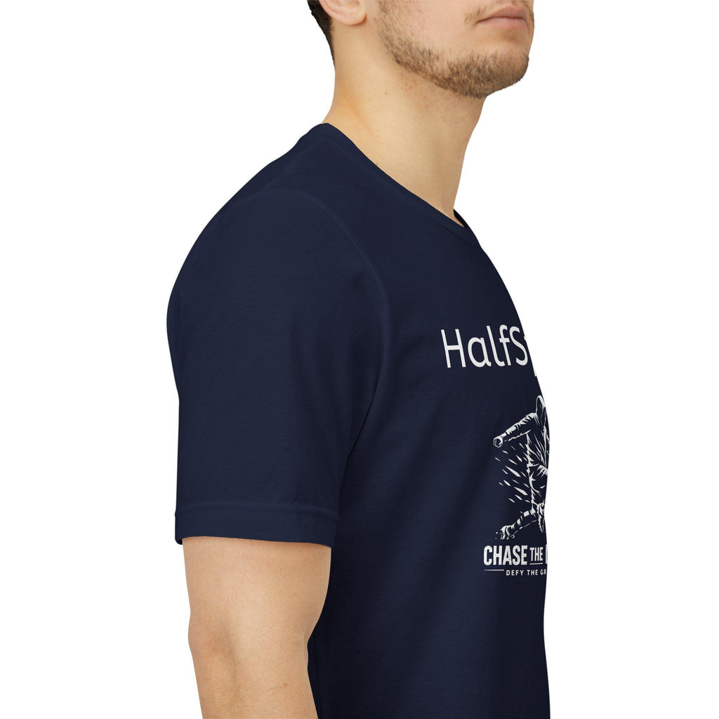 HalfSpace Soccer Player Tee | Minimal Streetwear, Chase the Dream Graphic