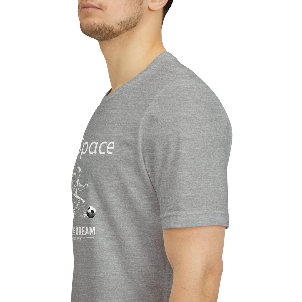HalfSpace Soccer Player Tee | Minimal Streetwear, Chase the Dream Graphic