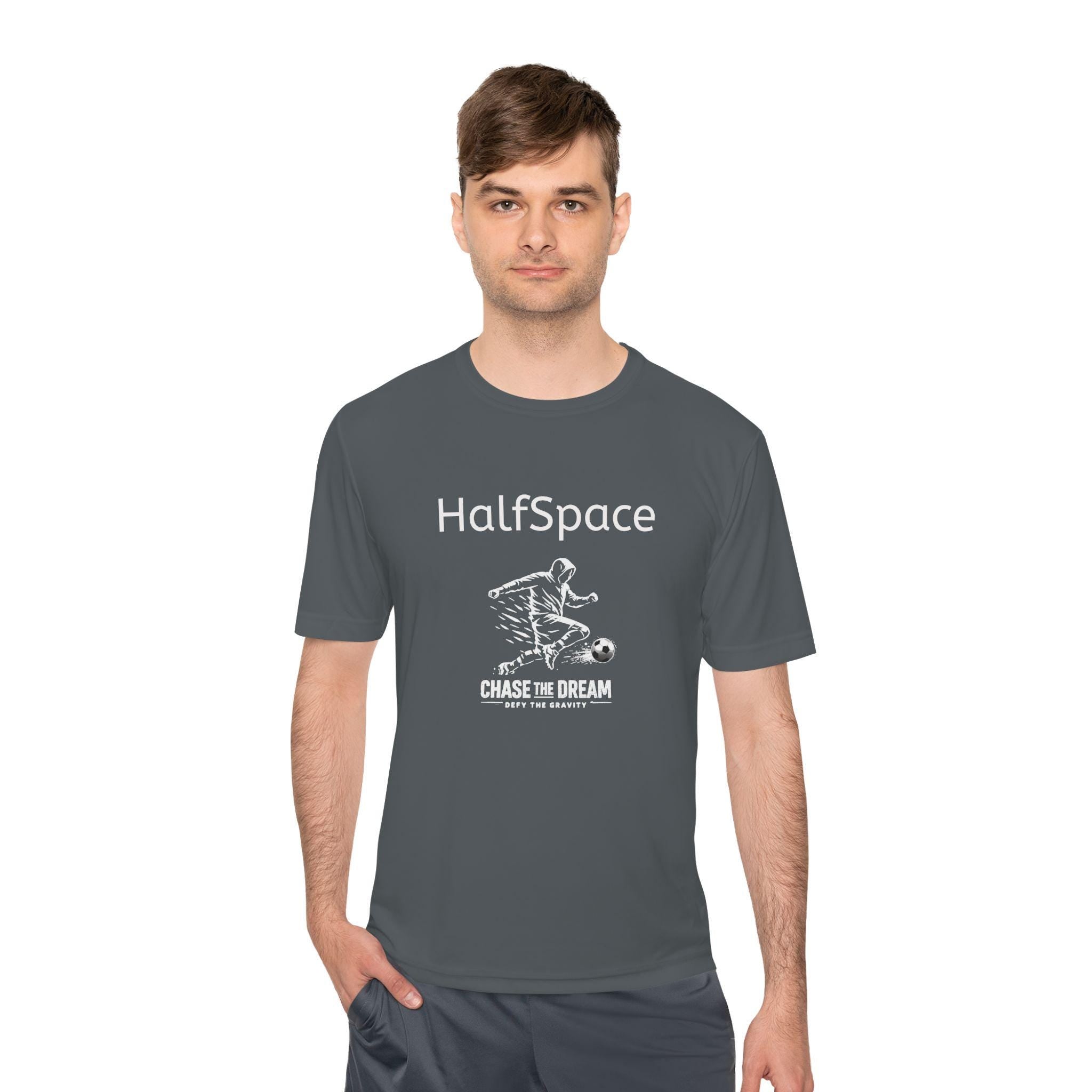 HalfSpace Soccer T-Shirt | Chase the Dream Graphic Print, Athletic Wear