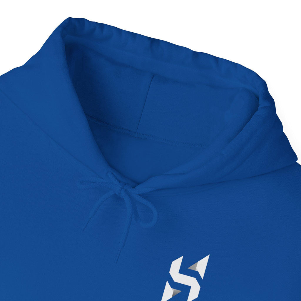 Abstract Geometric Logo Hoodie | Minimal Monochrome Chest Emblem | Streetwear | HalfSpace Studio Branding