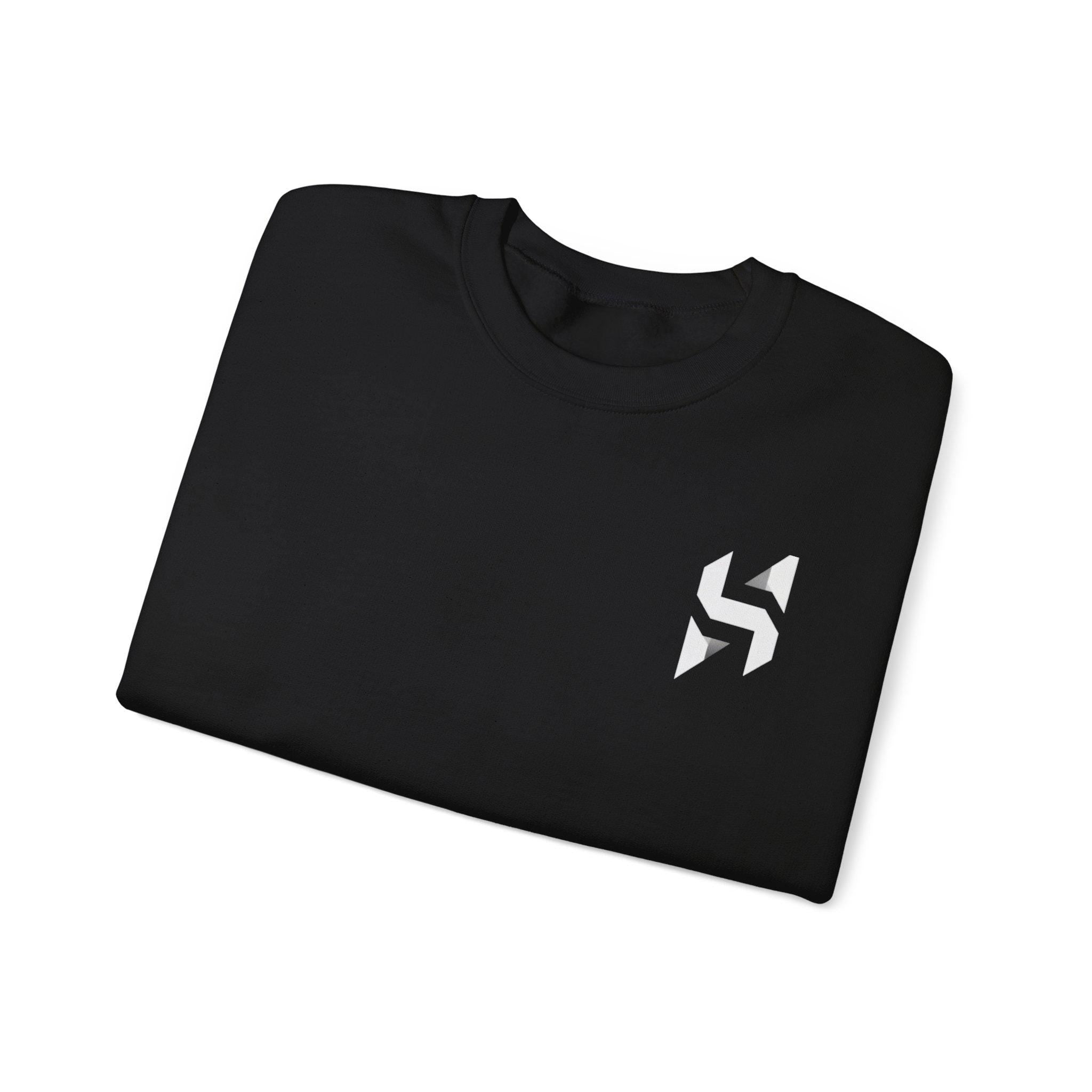 Abstract Geometric Logo Sweatshirt | Minimal Chest Emblem | Streetwear | HalfSpace Studio Branding