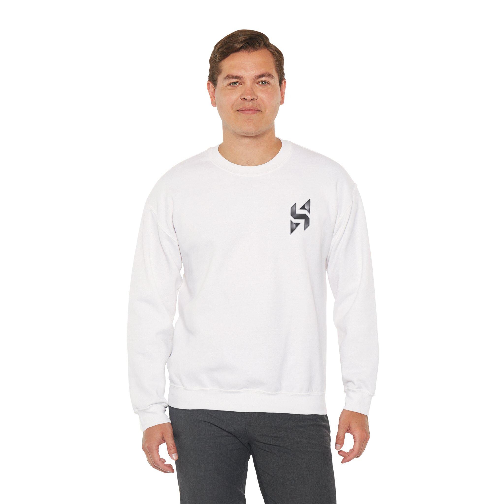 Abstract Geometric Logo Sweatshirt | Minimal Chest Emblem | Streetwear | HalfSpace Studio Branding