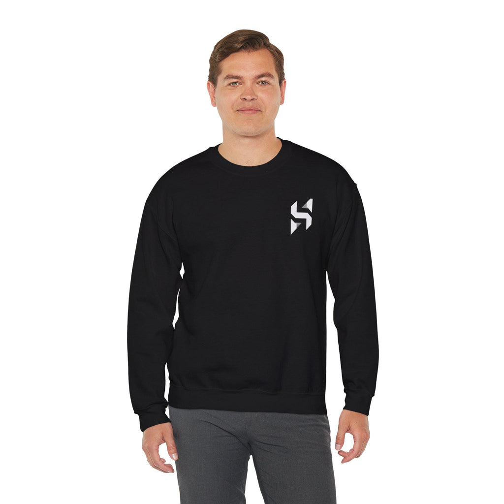 Abstract Geometric Logo Sweatshirt | Minimal Chest Emblem | Streetwear | HalfSpace Studio Branding