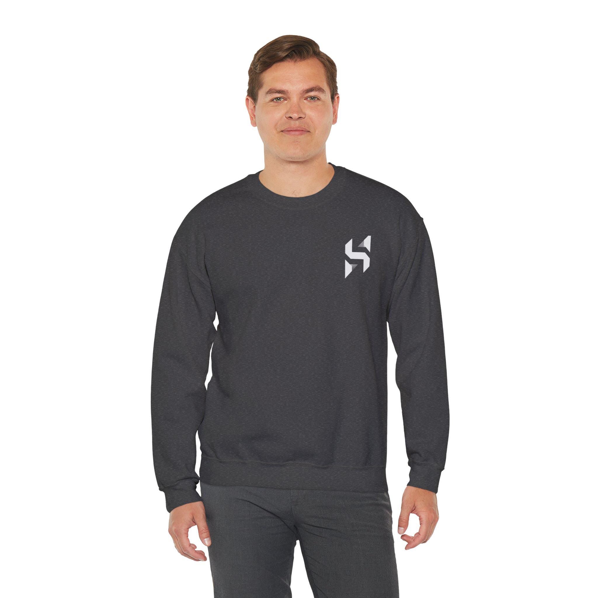 Abstract Geometric Logo Sweatshirt | Minimal Chest Emblem | Streetwear | HalfSpace Studio Branding