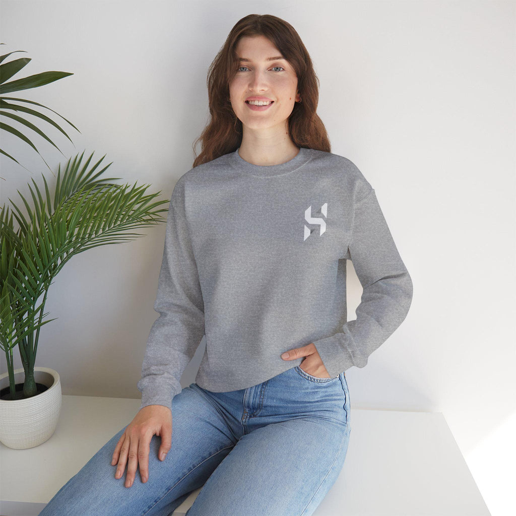 Abstract Geometric Logo Sweatshirt | Minimal Chest Emblem | Streetwear | HalfSpace Studio Branding