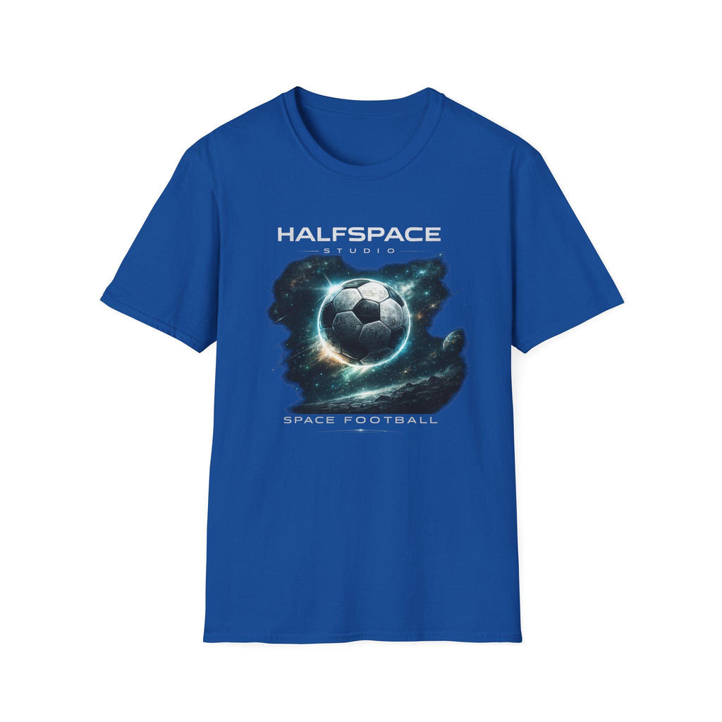 Space Football T Shirt | Cosmic Soccer Graphic Tee | Sci Fi Streetwear Top