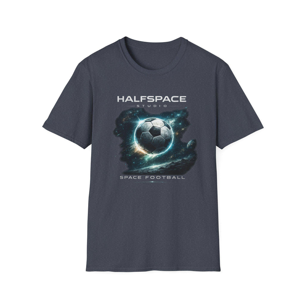 Space Football T Shirt | Cosmic Soccer Graphic Tee | Sci Fi Streetwear Top