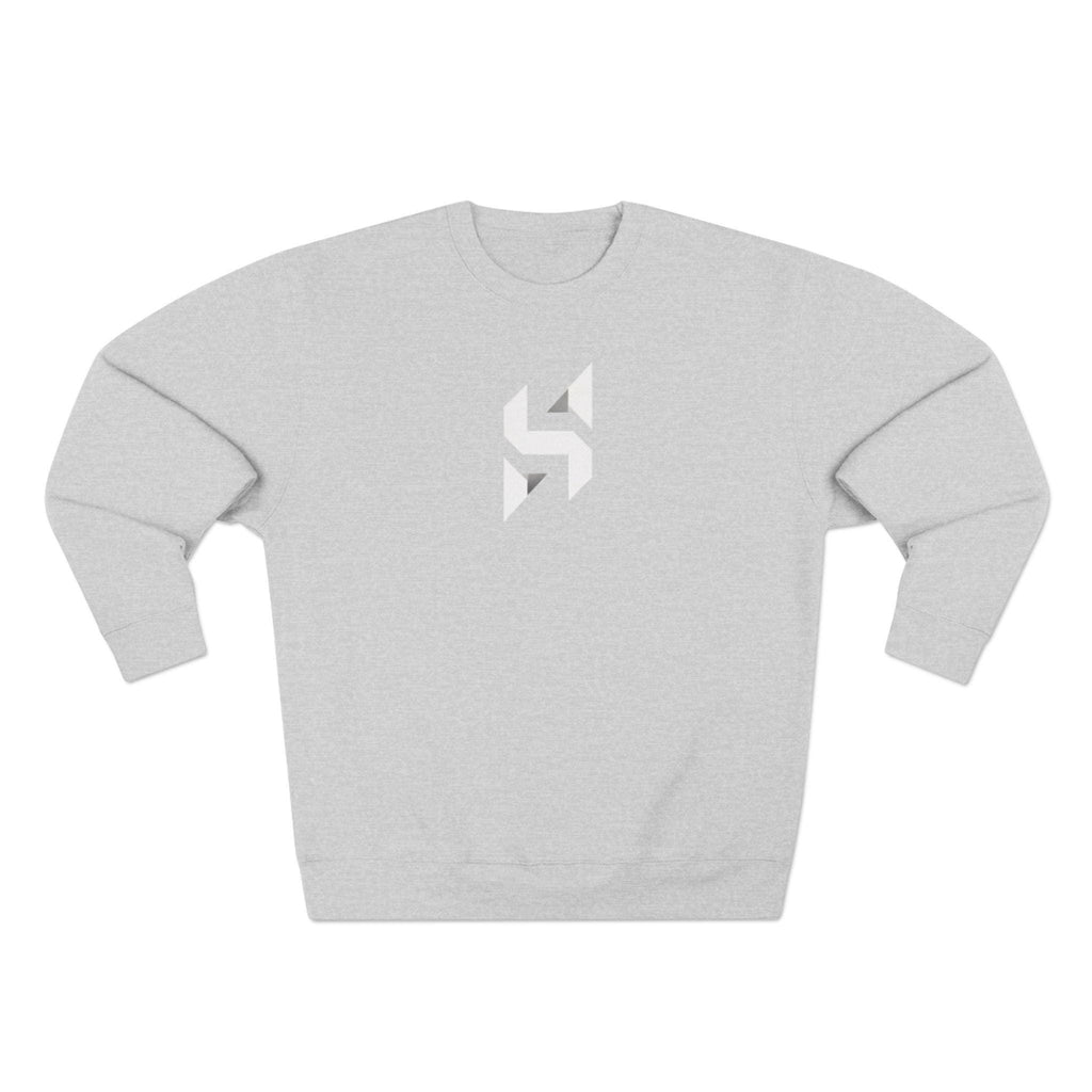 Geometric Monogram Crewneck Sweatshirt | Minimalist Streetwear Logo