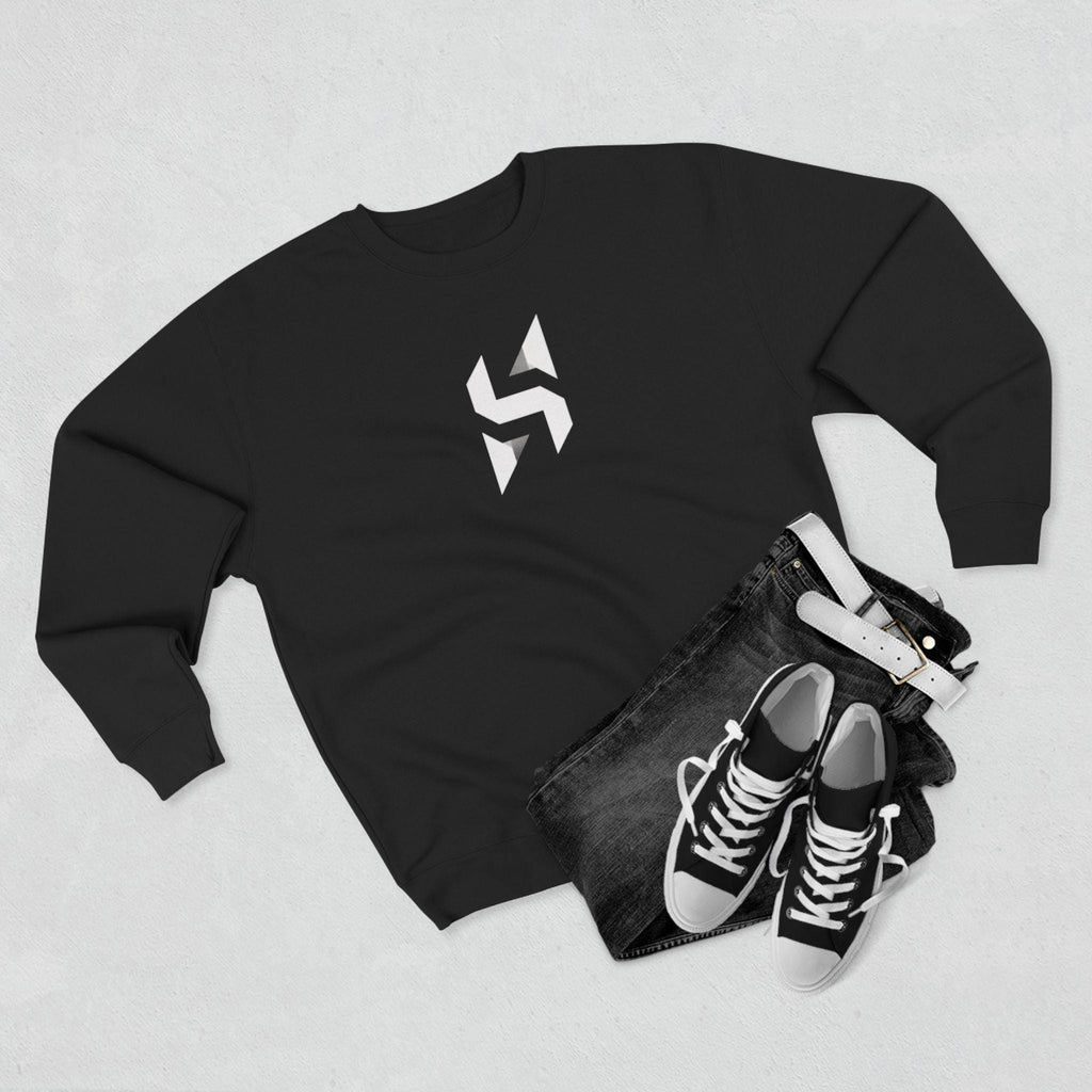 Geometric Monogram Crewneck Sweatshirt | Minimalist Streetwear Logo