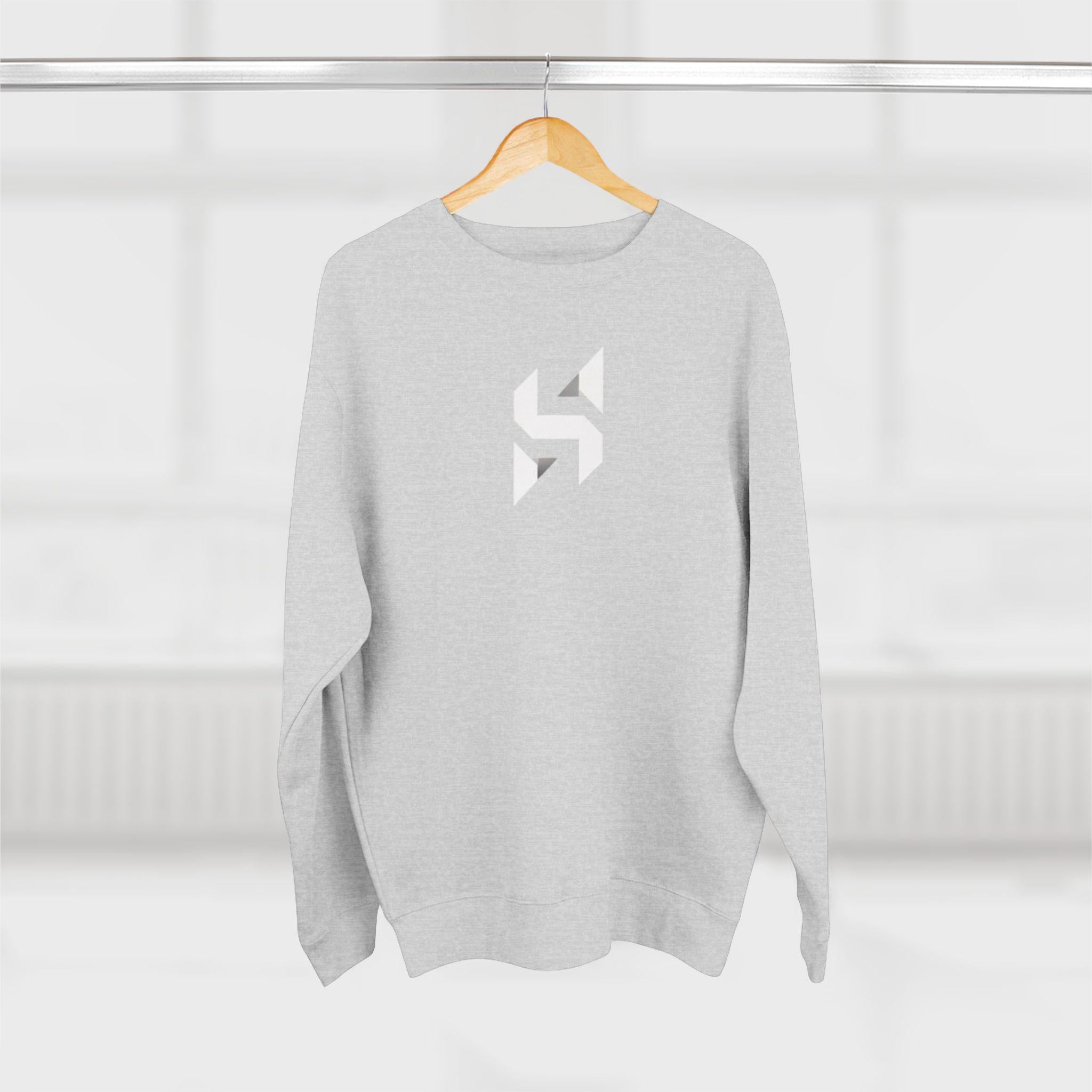 Geometric Monogram Crewneck Sweatshirt | Minimalist Streetwear Logo