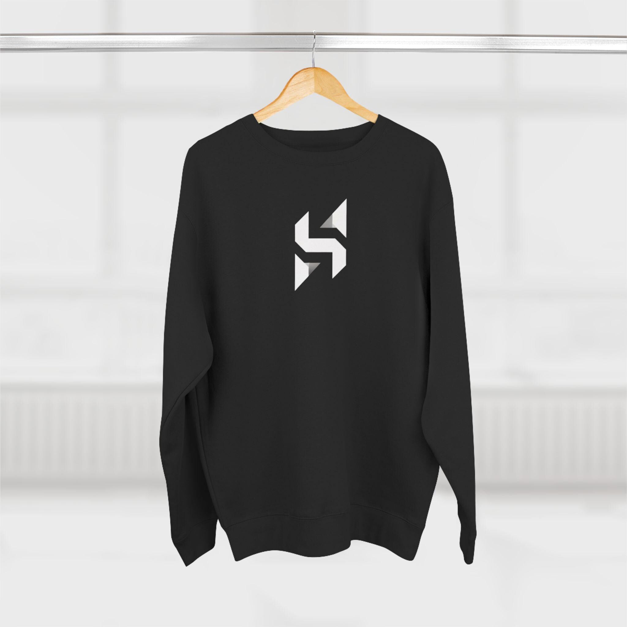 Geometric Monogram Crewneck Sweatshirt | Minimalist Streetwear Logo