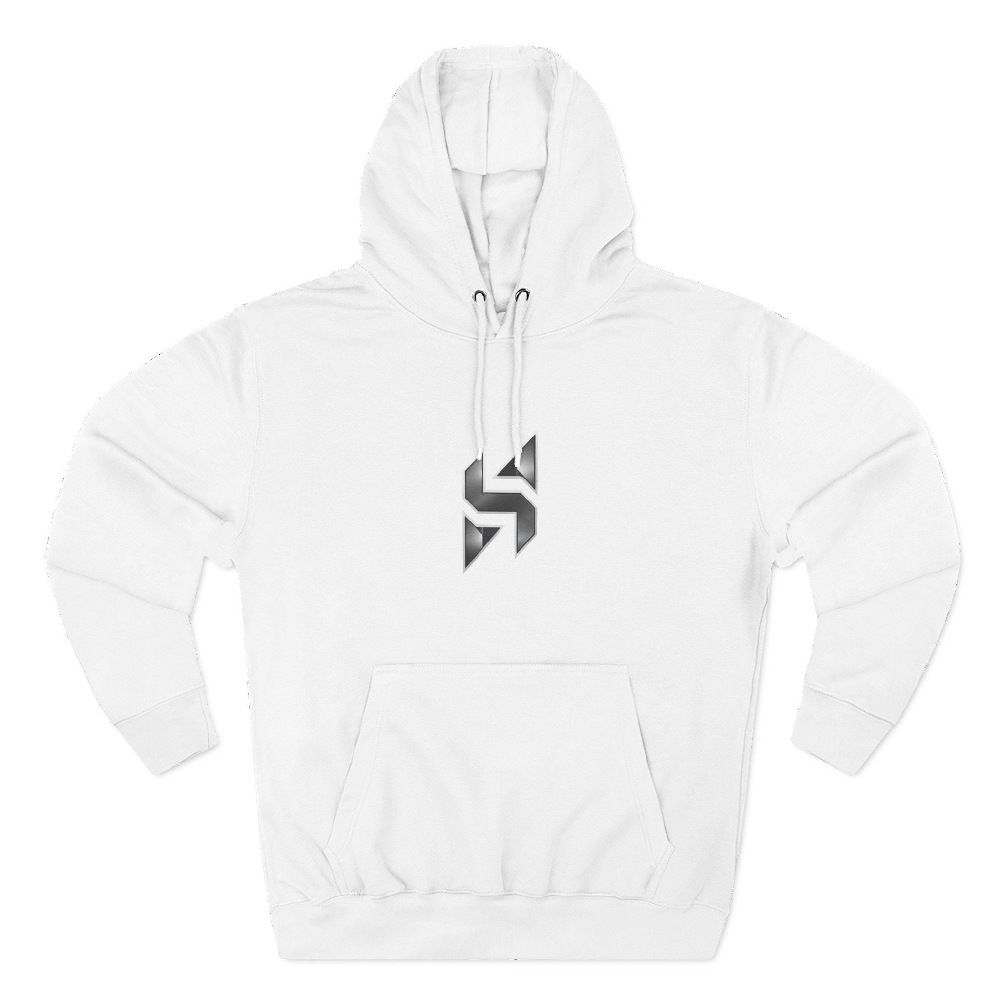 Geometric Monogram Hoodie | Minimal Center Chest Design | Streetwear | HalfSpace Branding Logo
