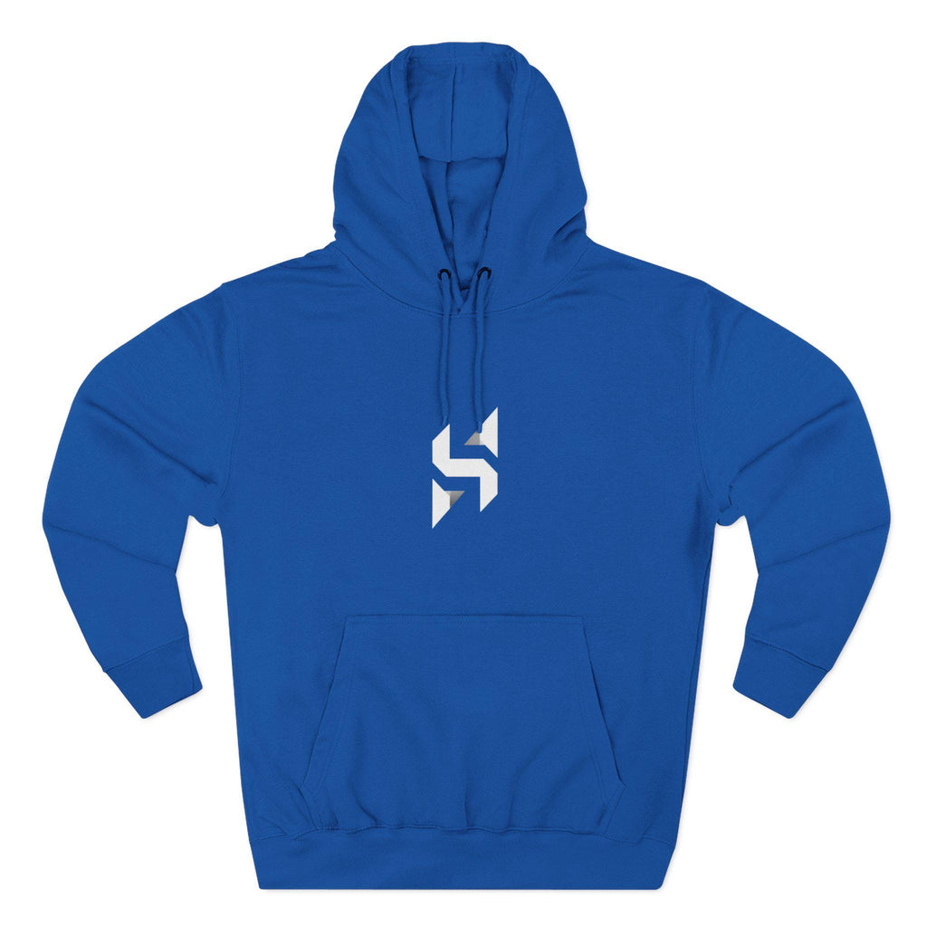 Geometric Monogram Hoodie | Minimal Center Chest Design | Streetwear | HalfSpace Branding Logo